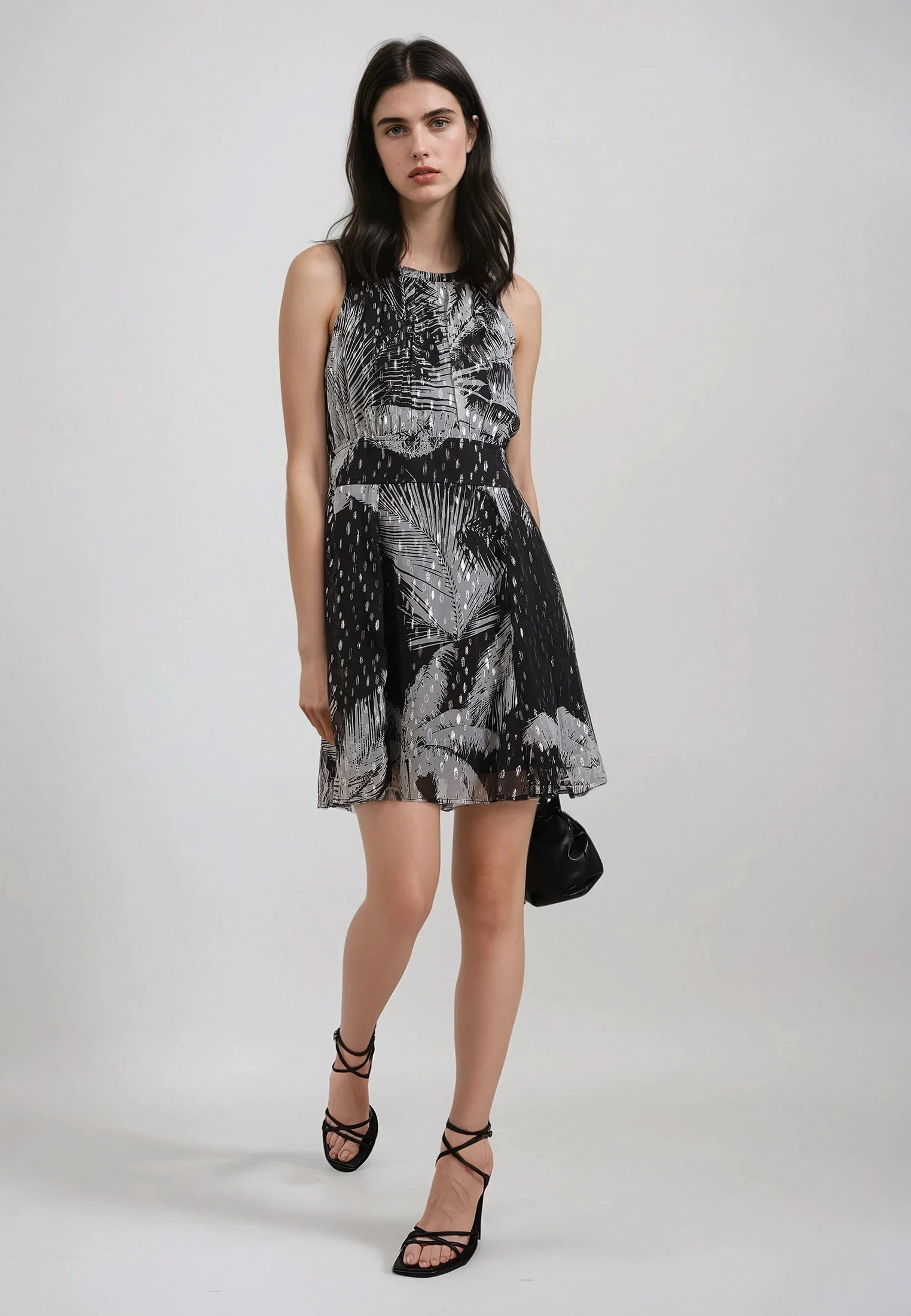 PALM MINI DRESS BLACK