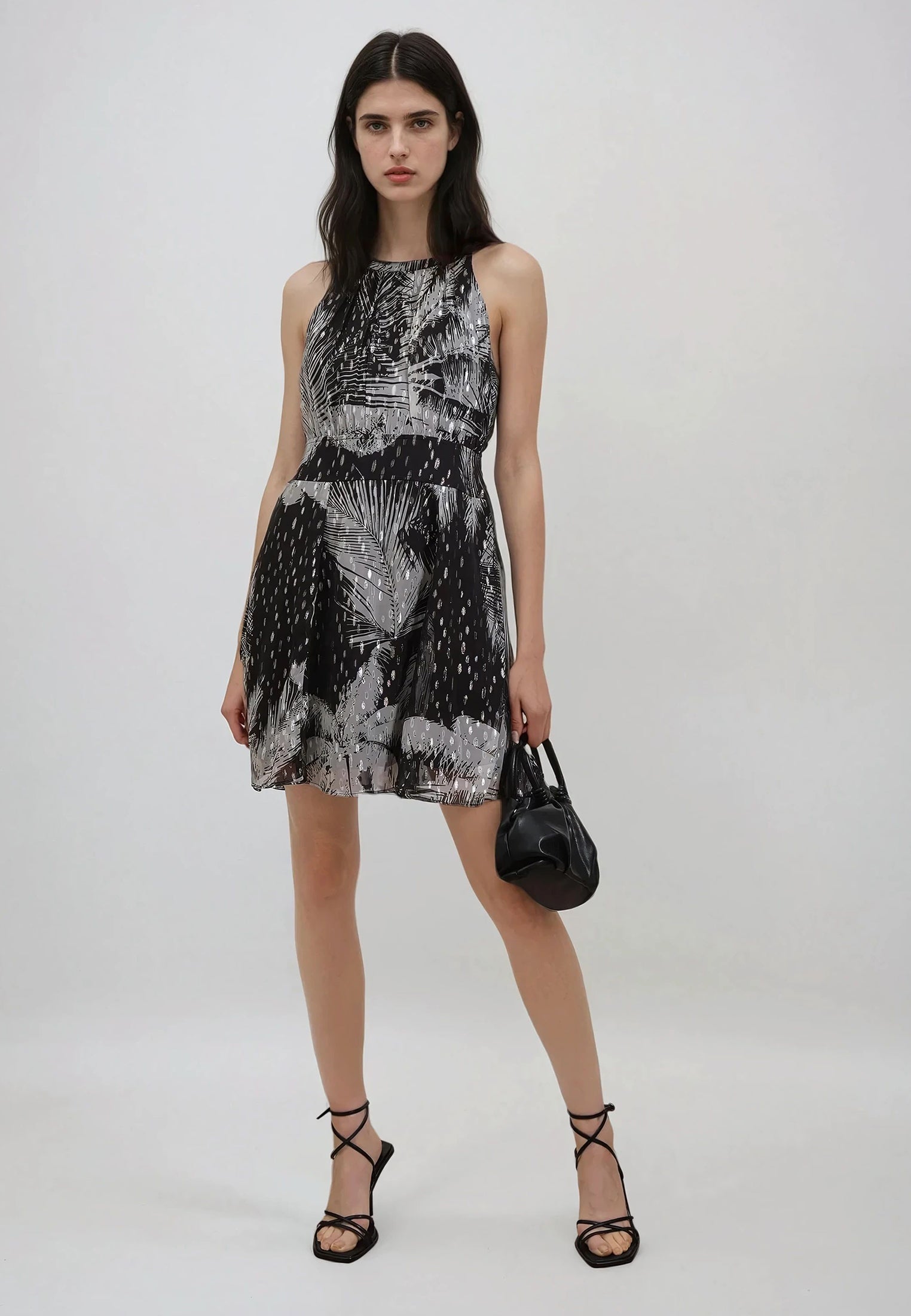 PALM MINI DRESS BLACK