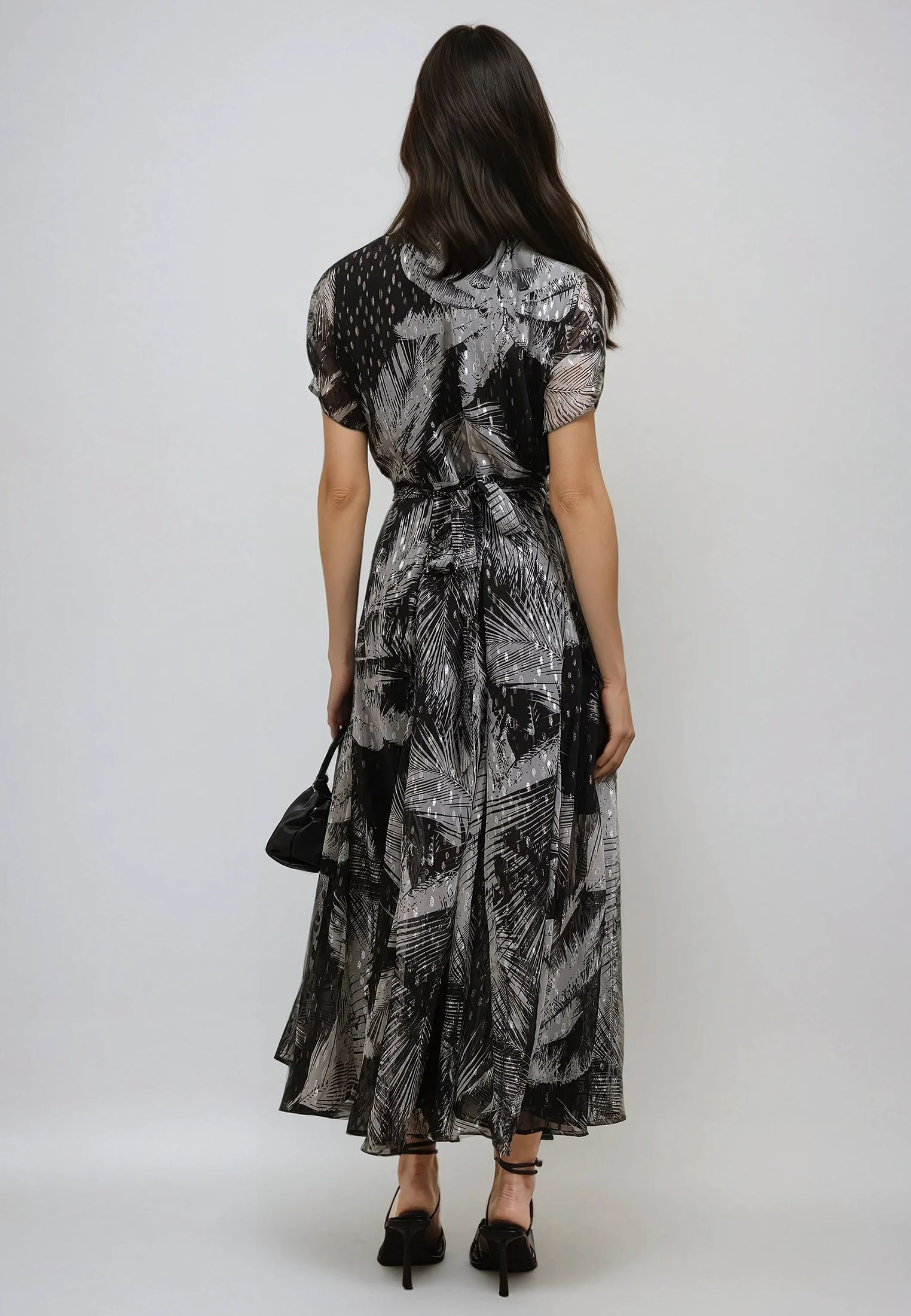 PALM MAXI DRESS BLACK