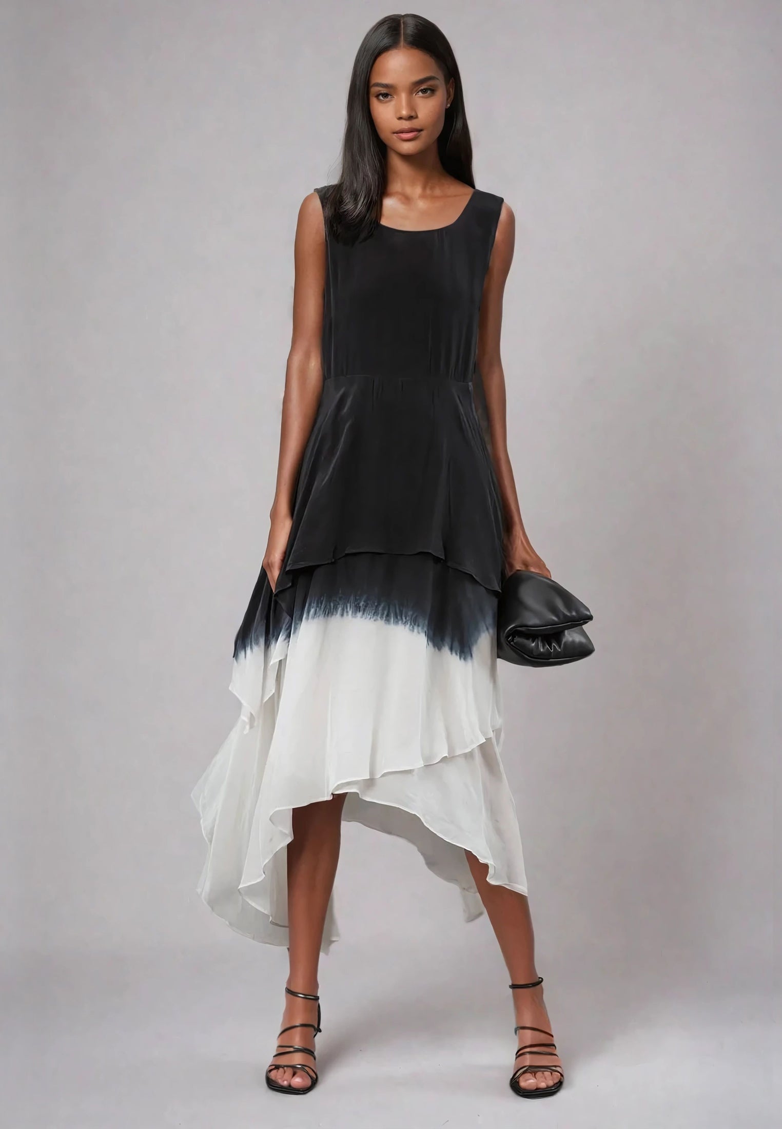 SERPENTINE DRESS DIP DYE