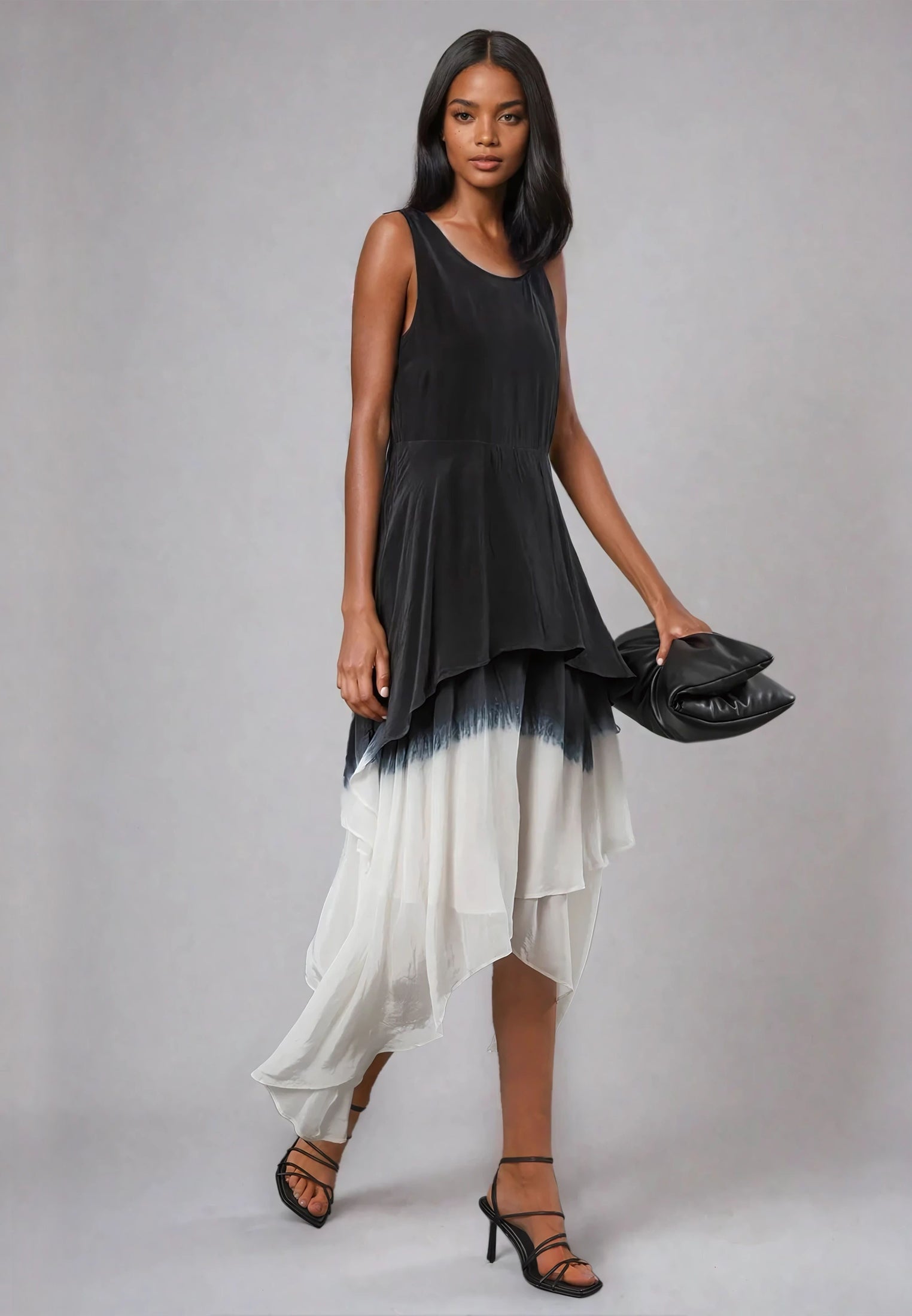 SERPENTINE DRESS DIP DYE