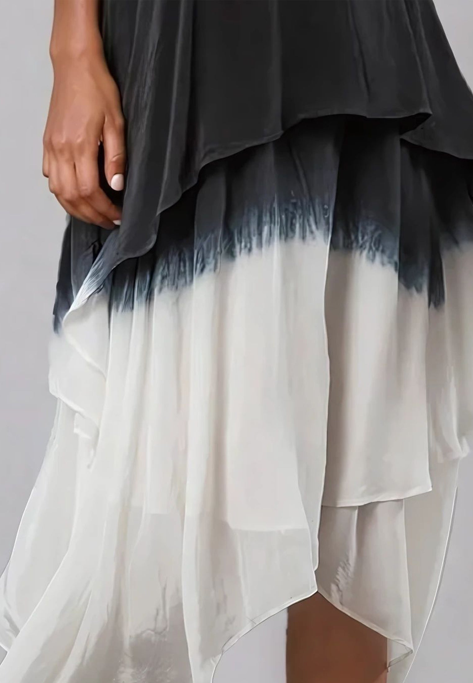 SERPENTINE DRESS DIP DYE