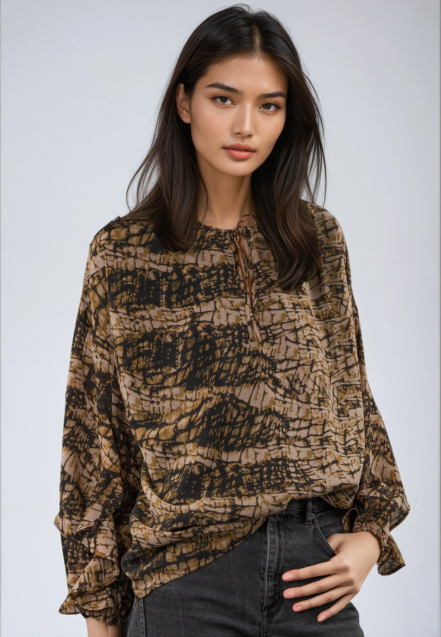 SOLSTICE TOP HIDE PRINT