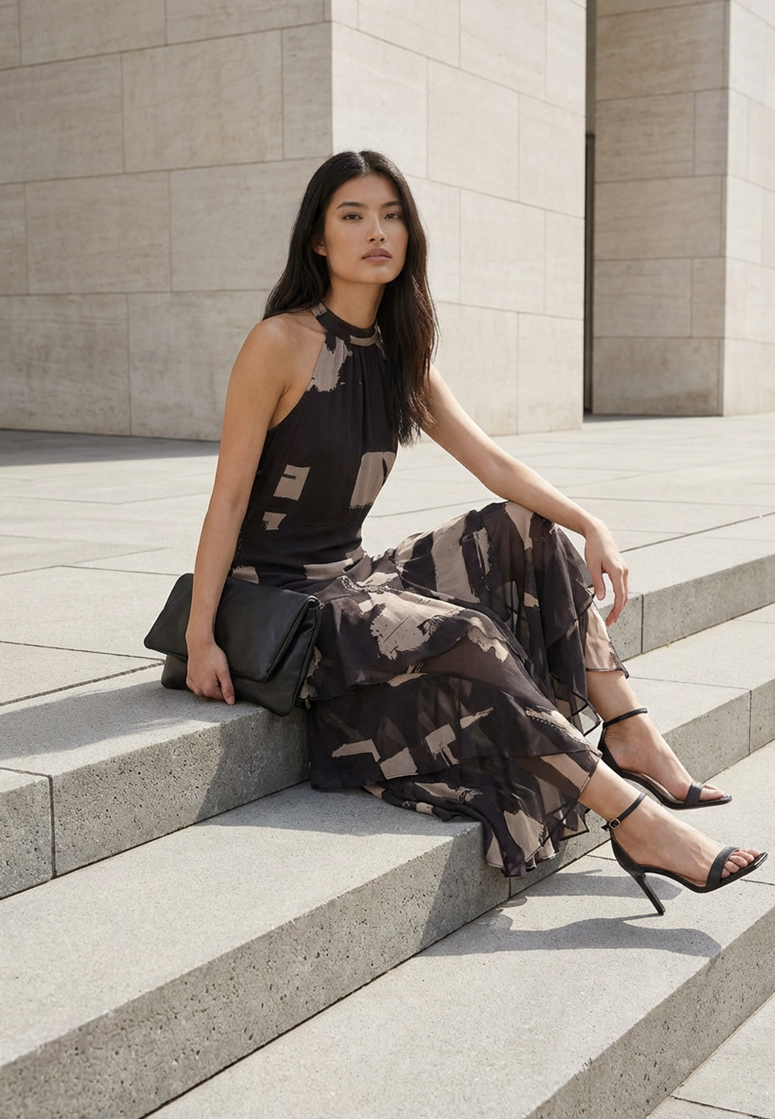TAYLOR MAXI DRESS FACADE