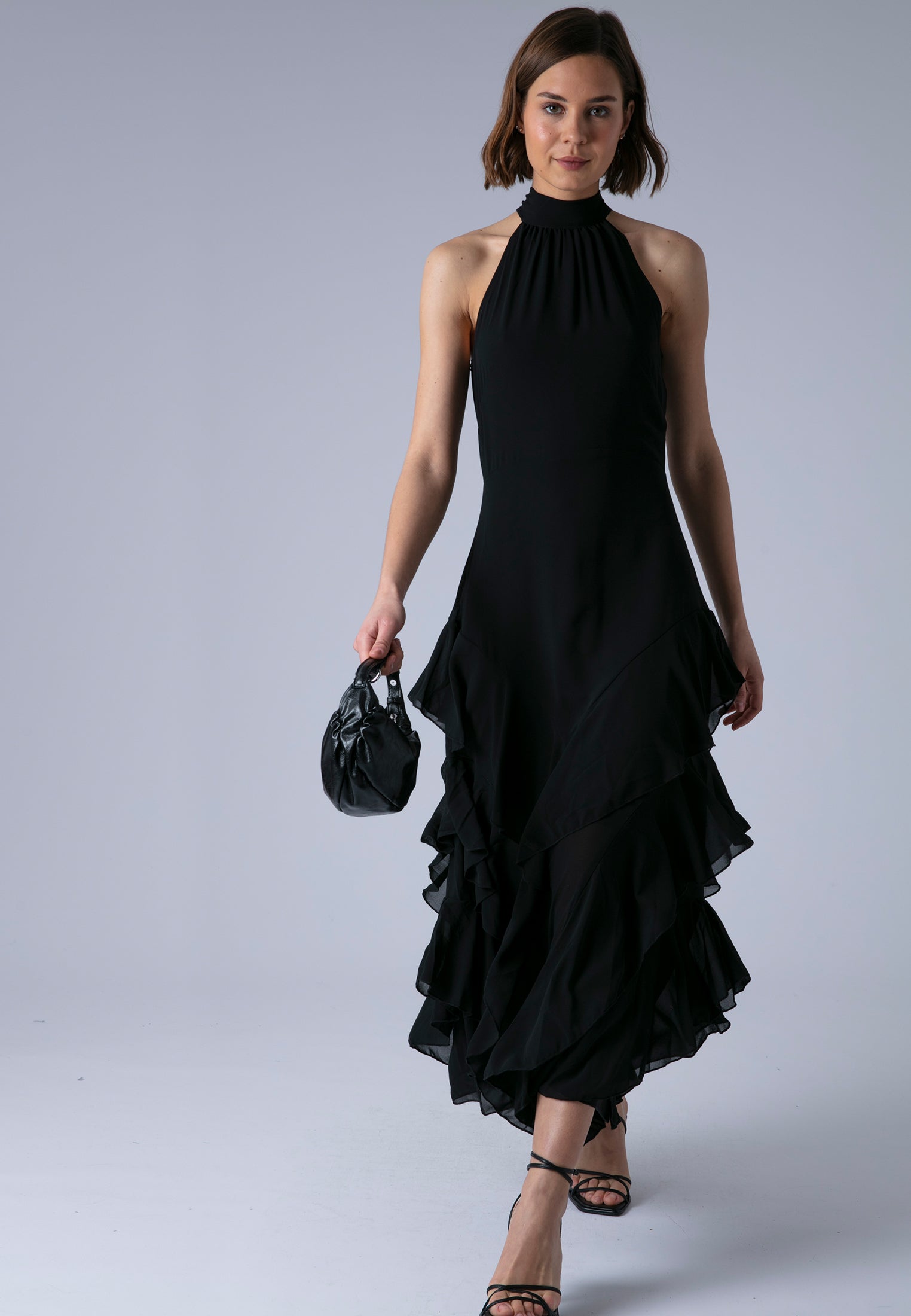 TAYLOR MAXI DRESS JET BLACK