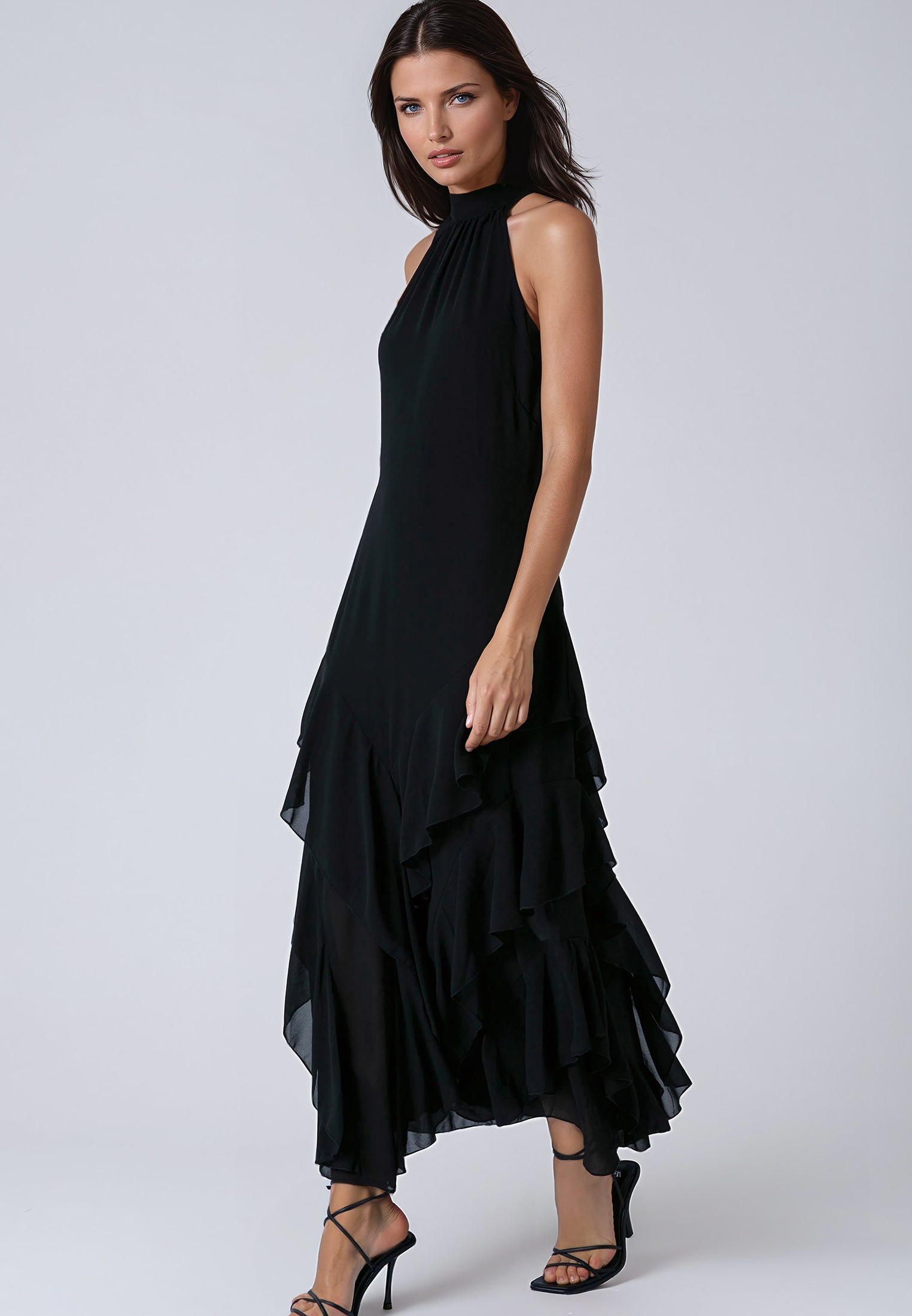 TAYLOR MAXI DRESS JET BLACK