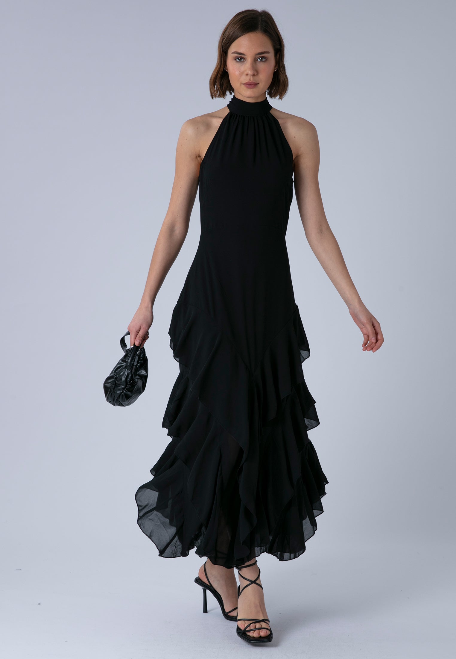 TAYLOR MAXI DRESS JET BLACK