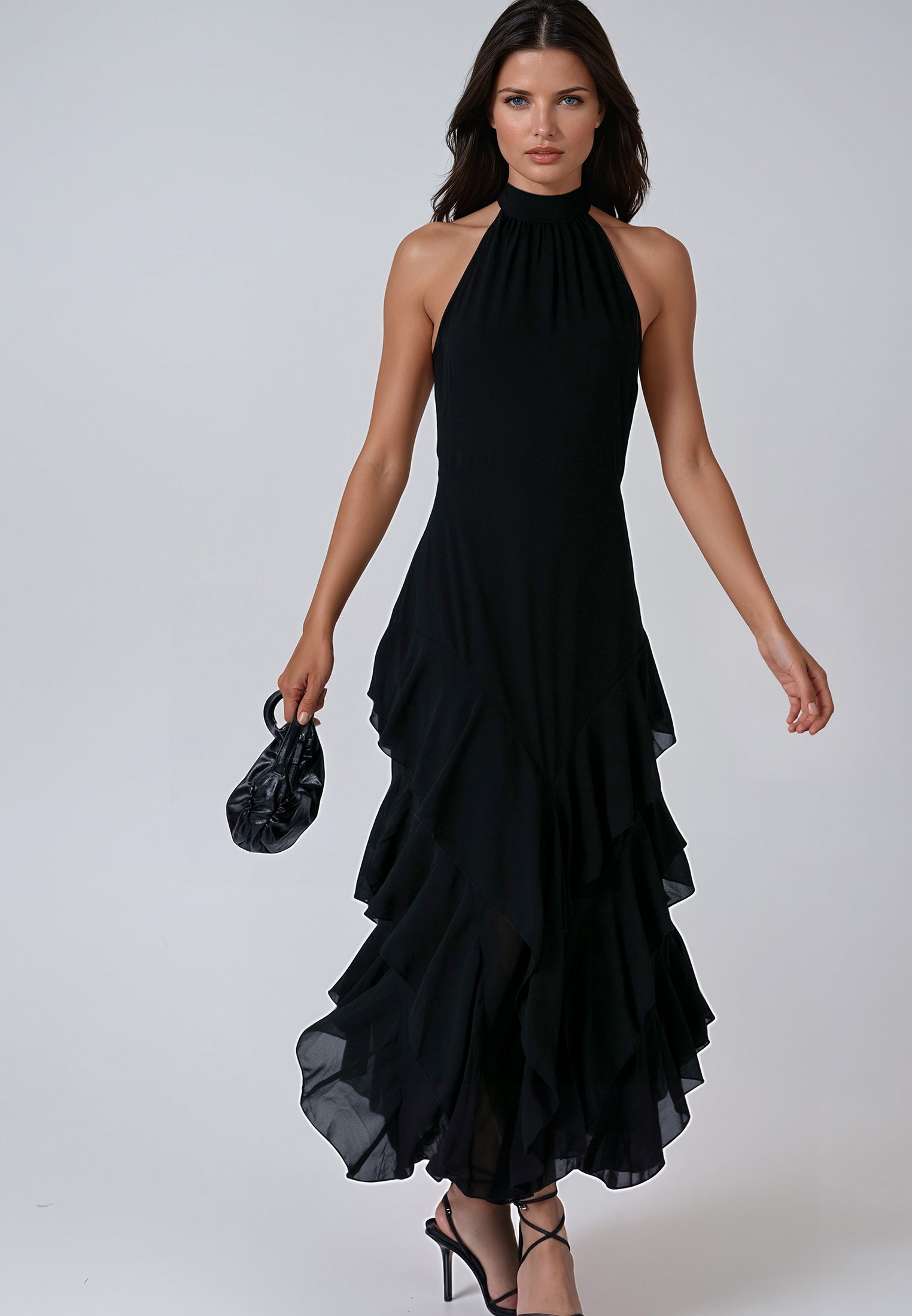 TAYLOR MAXI DRESS JET BLACK