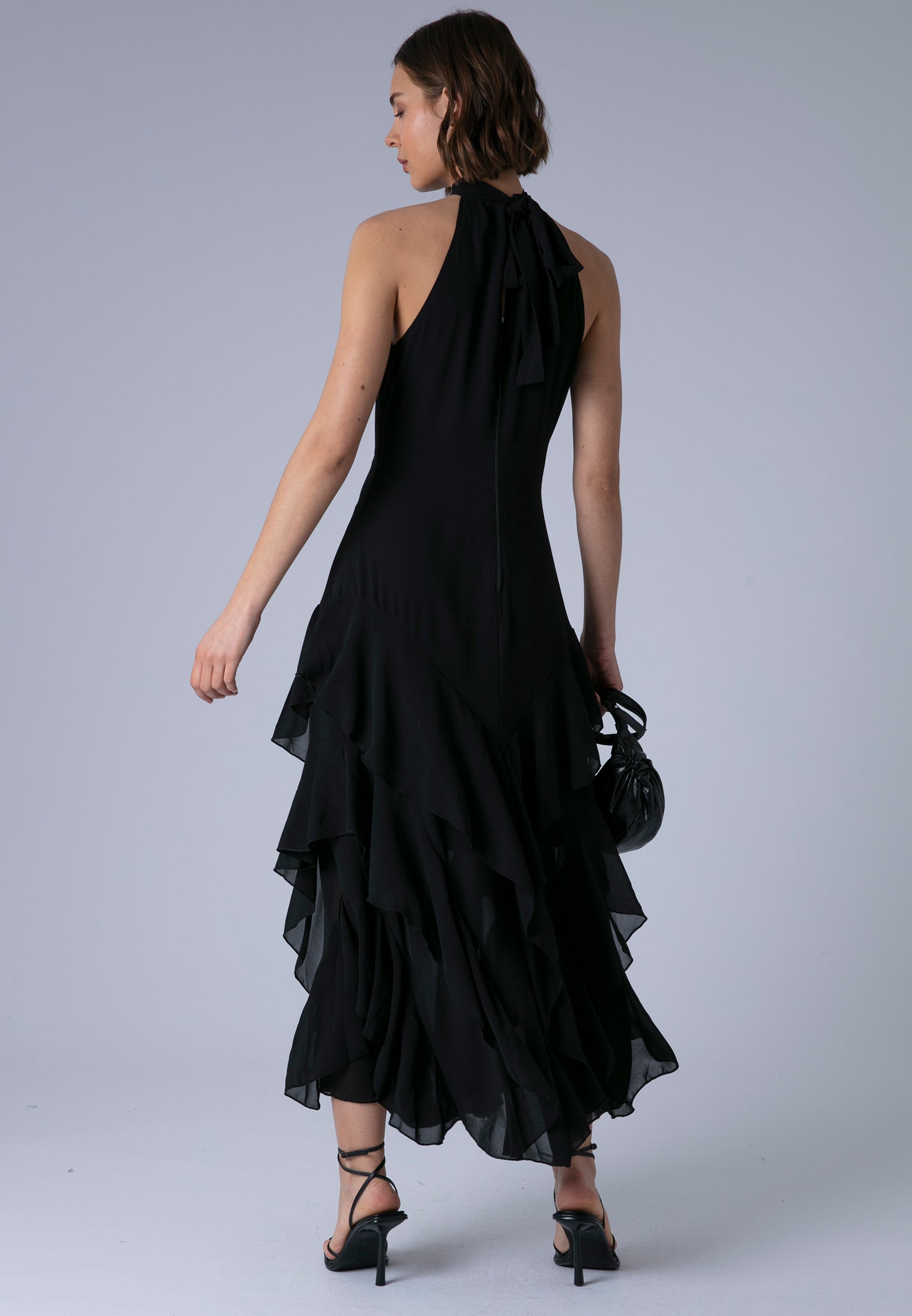 TAYLOR MAXI DRESS JET BLACK