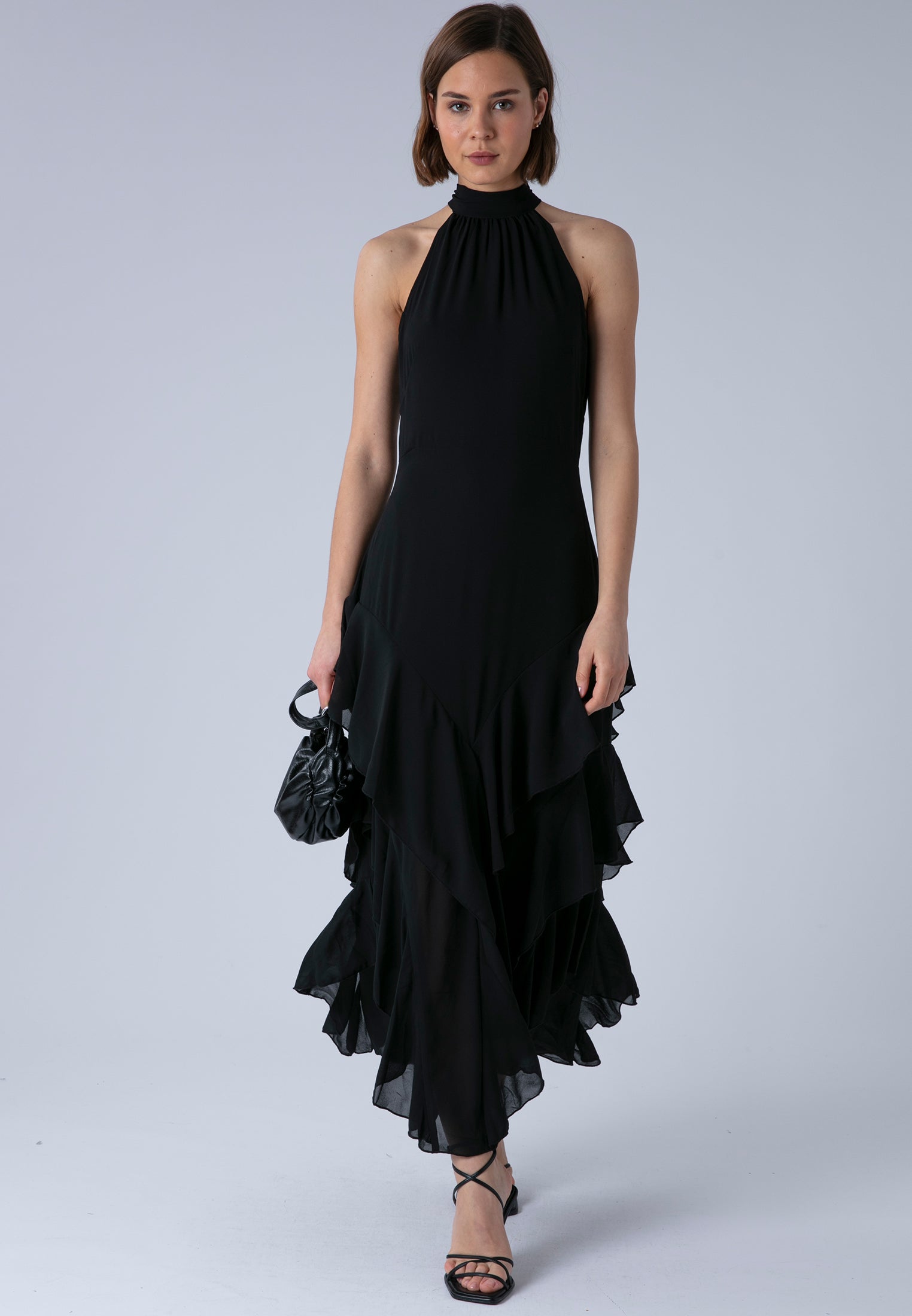 TAYLOR MAXI DRESS JET BLACK