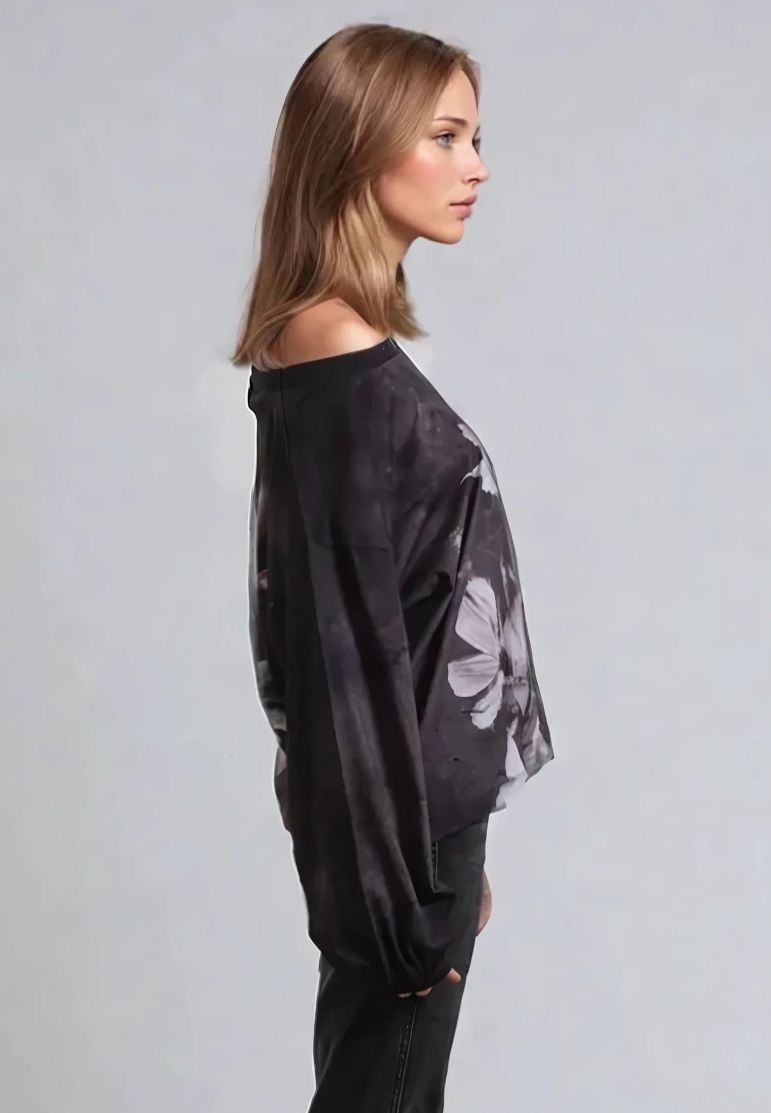 CLOAK LS TOP WILD PRINT