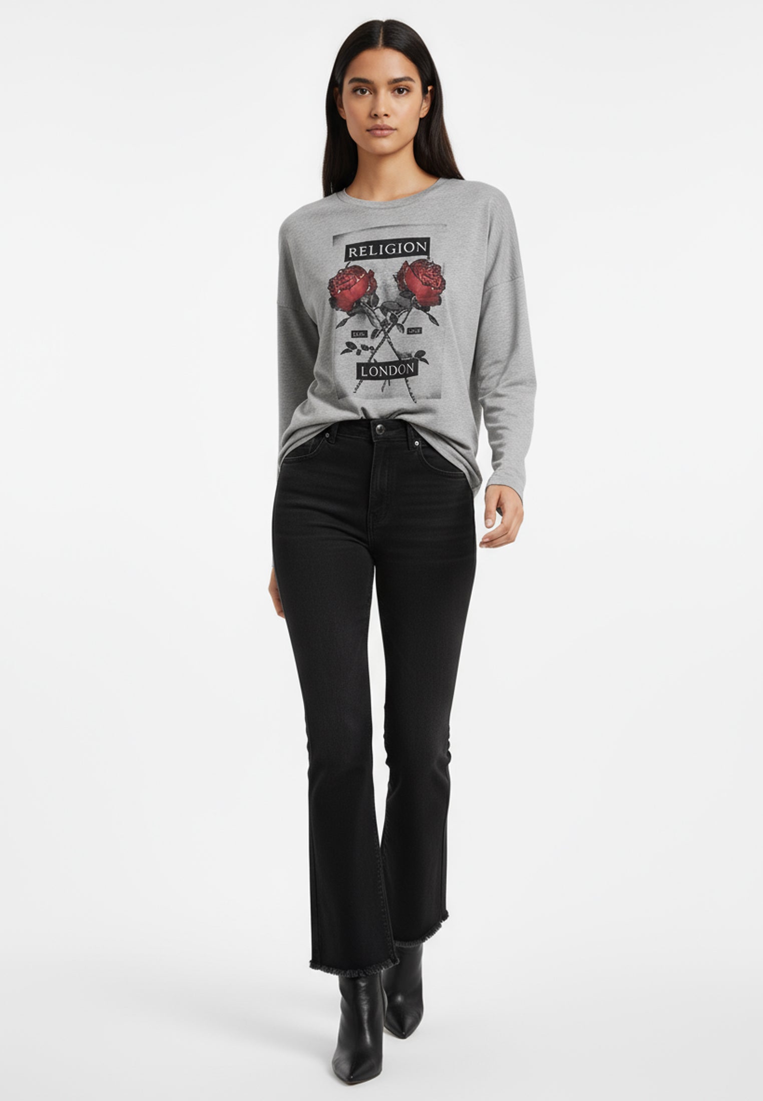 FLUSH TOP GREY MARL