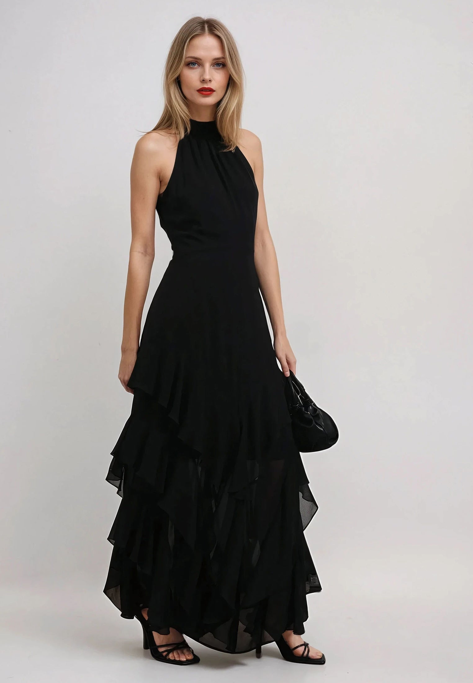 TAYLOR MAXI DRESS JET BLACK