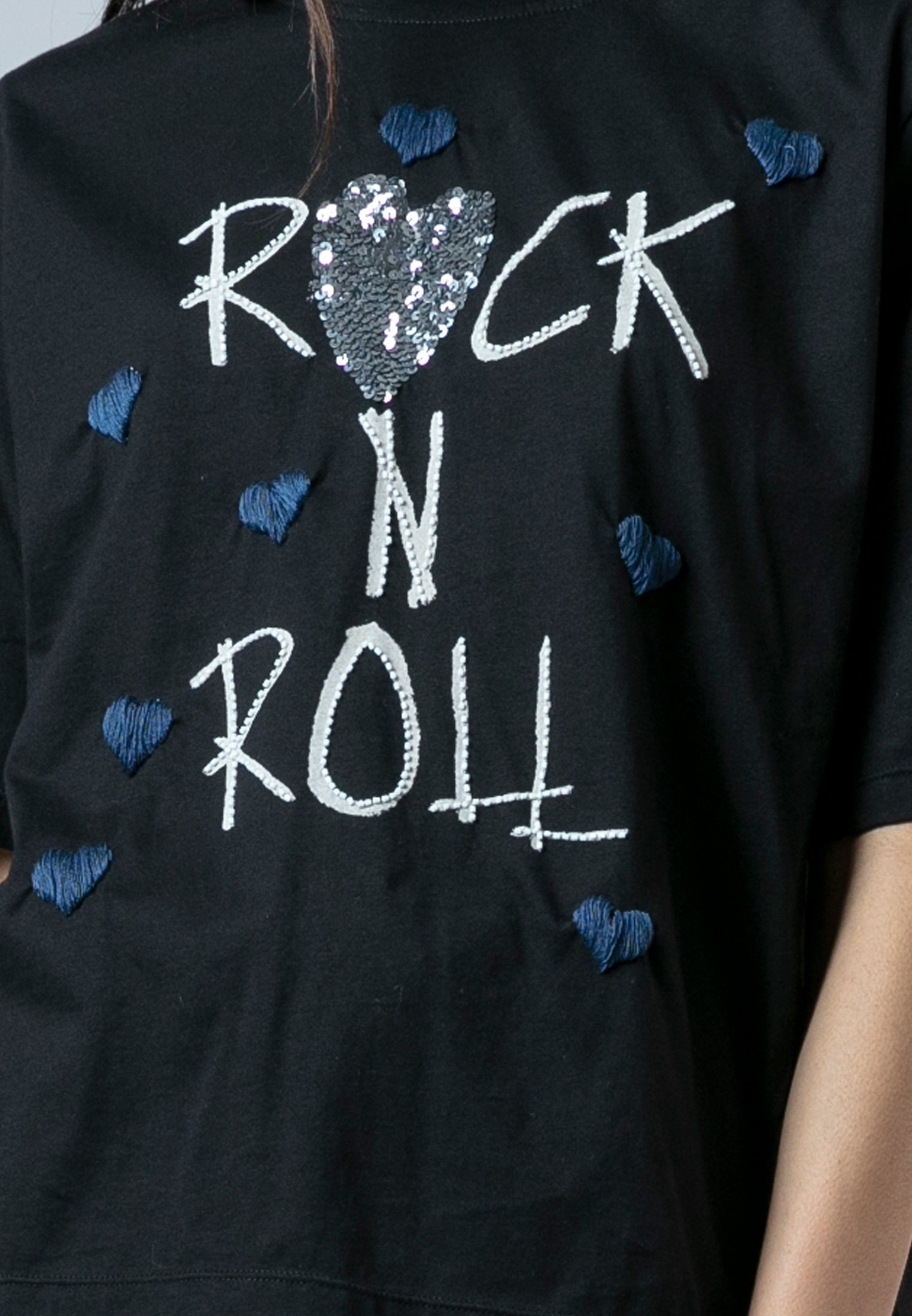 BELLA T-SHIRT ROCK N ROLL BLACK