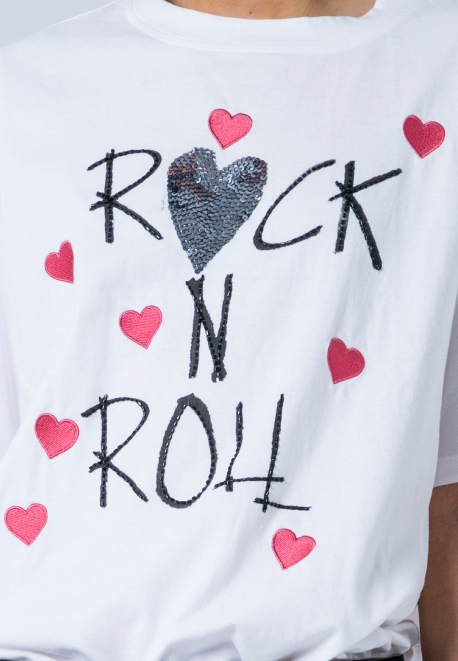 BELLA T-SHIRT ROCK N ROLL WHITE