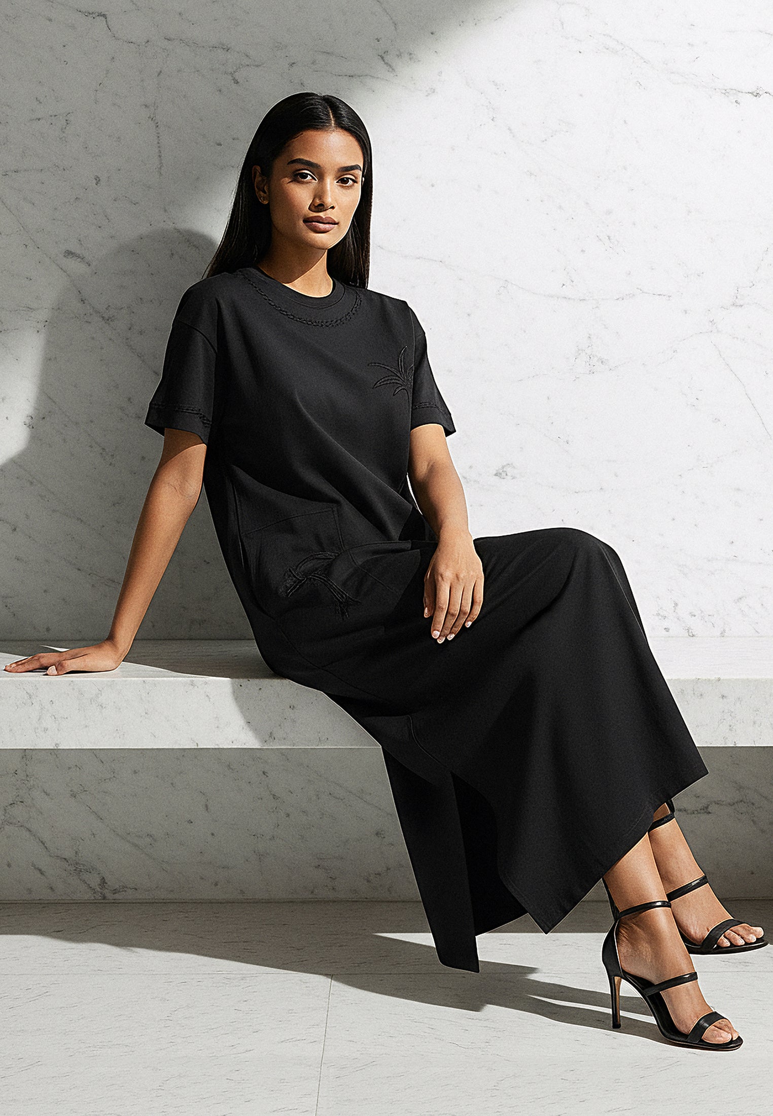 SUMMER DRESS WASHED BLACK