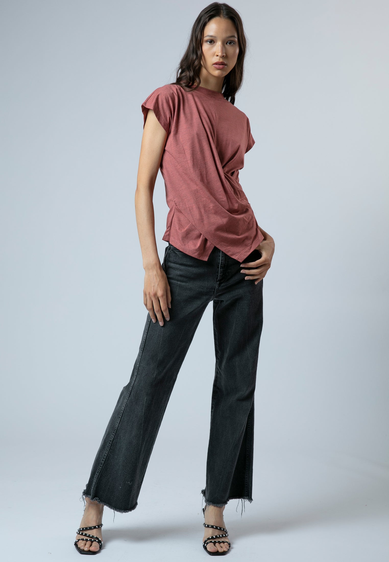 TIME T-SHIRT BURNT ORANGE