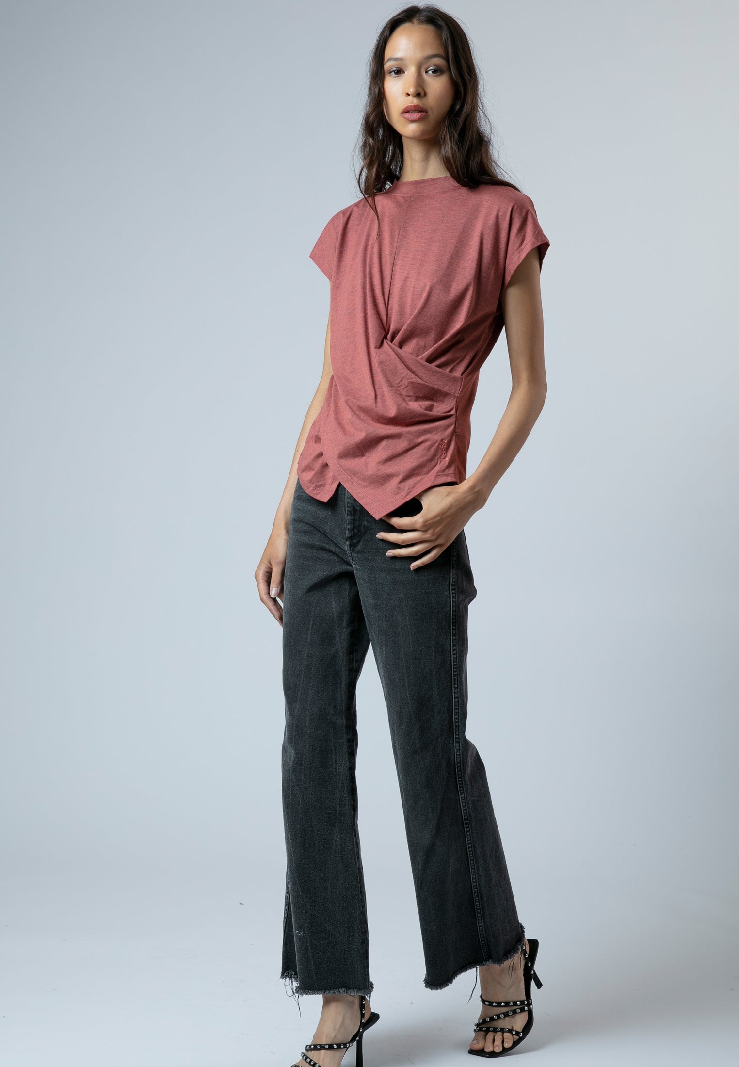 TIME T-SHIRT BURNT ORANGE