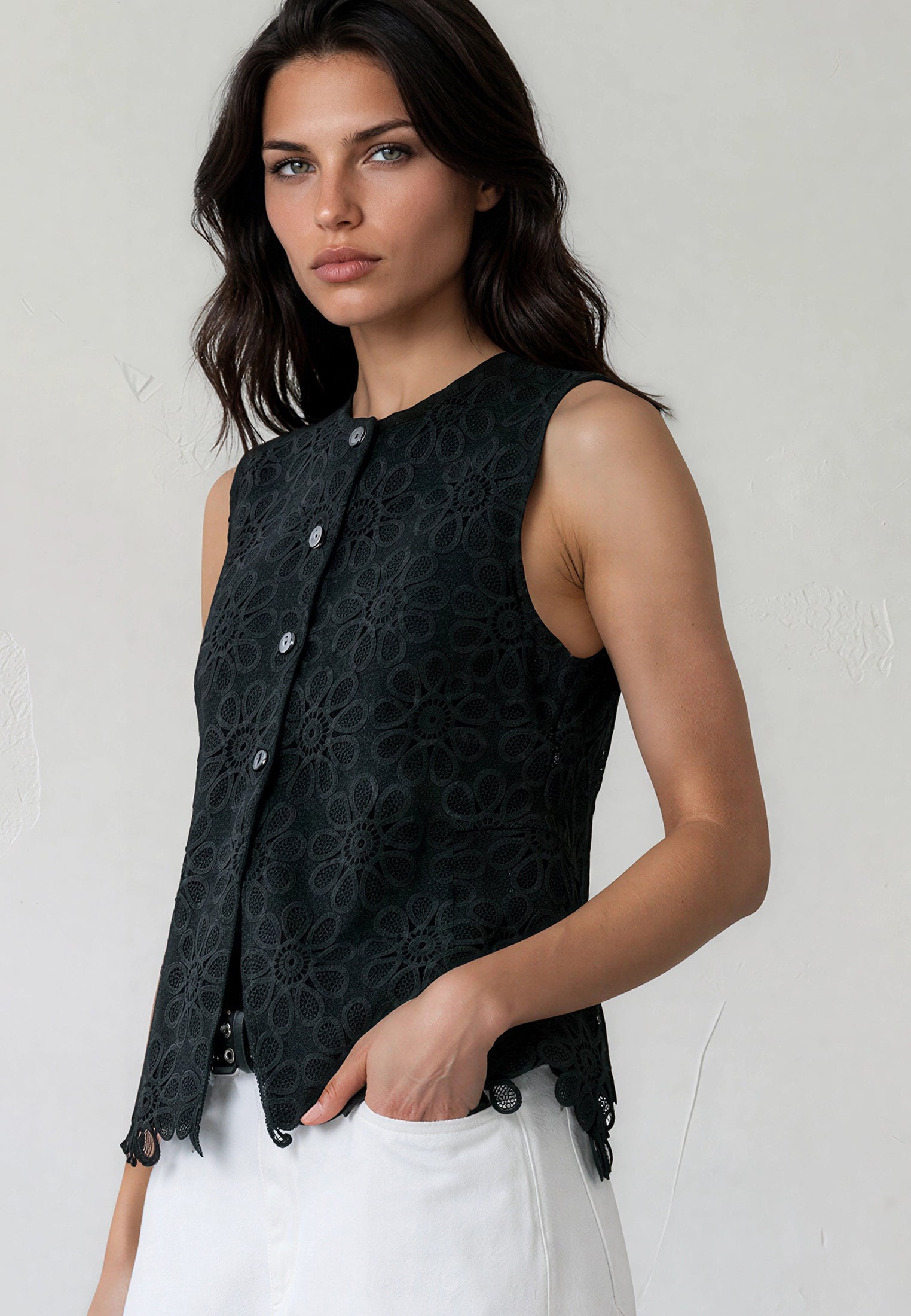 ELLIE WAISTCOAT BLACK