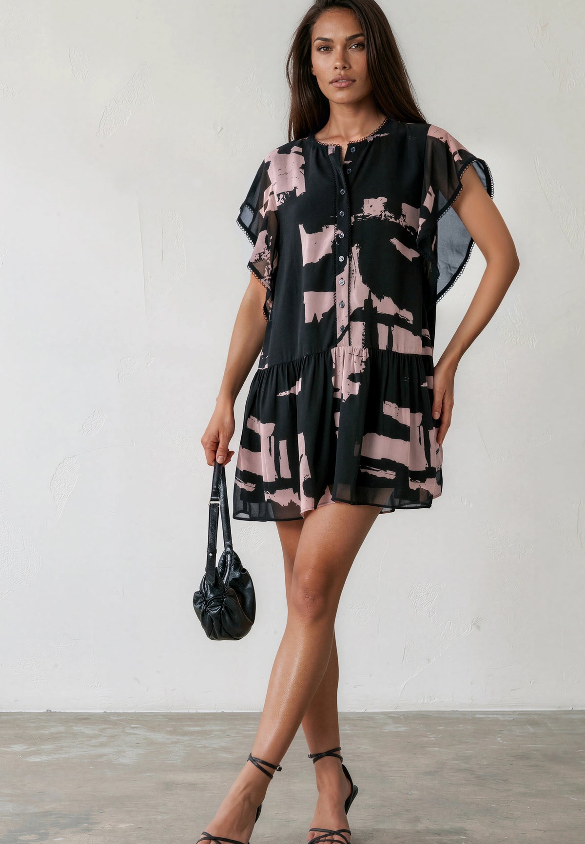 ARA TUNIC FACADE BLACK & ASHES