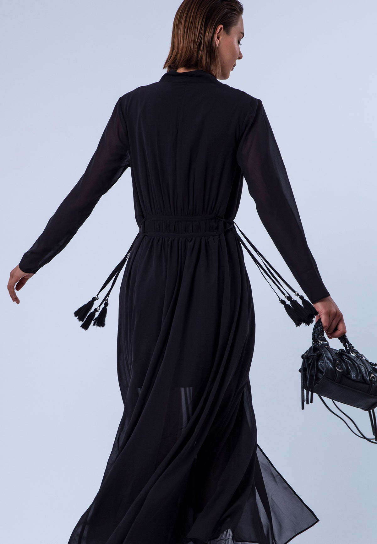 ALFA MAXI DRESS JET BLACK