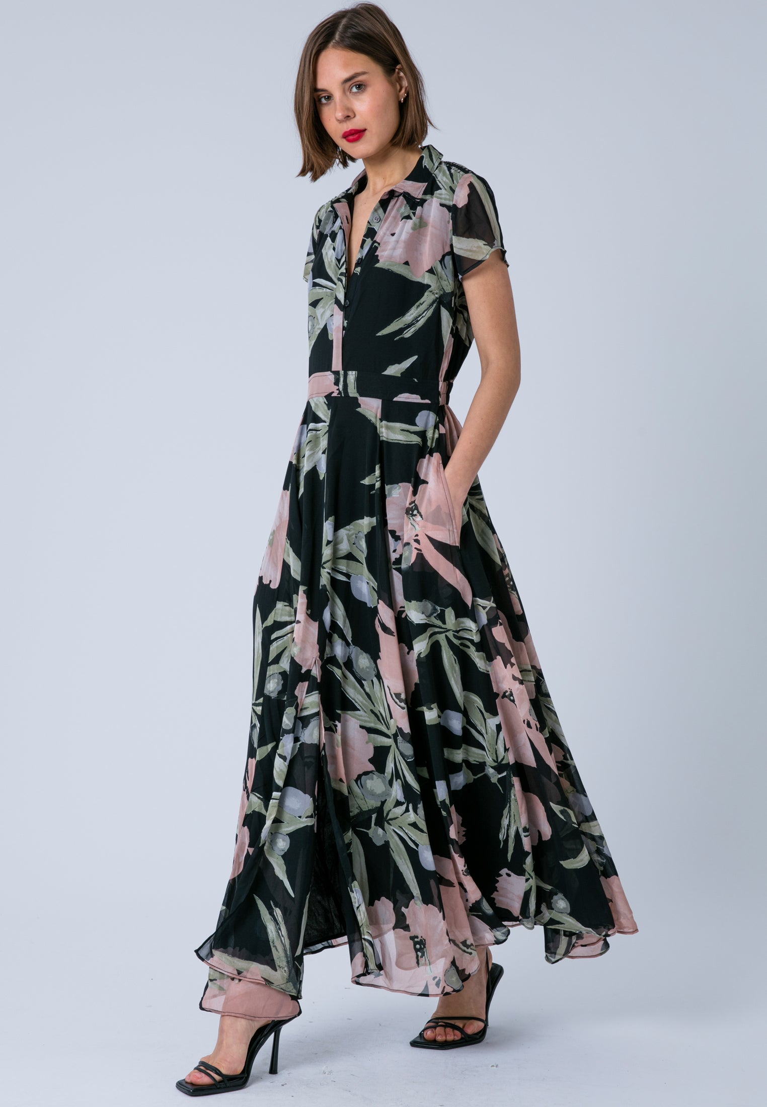 religion elation shirt dress PLANET DRESS BLACK