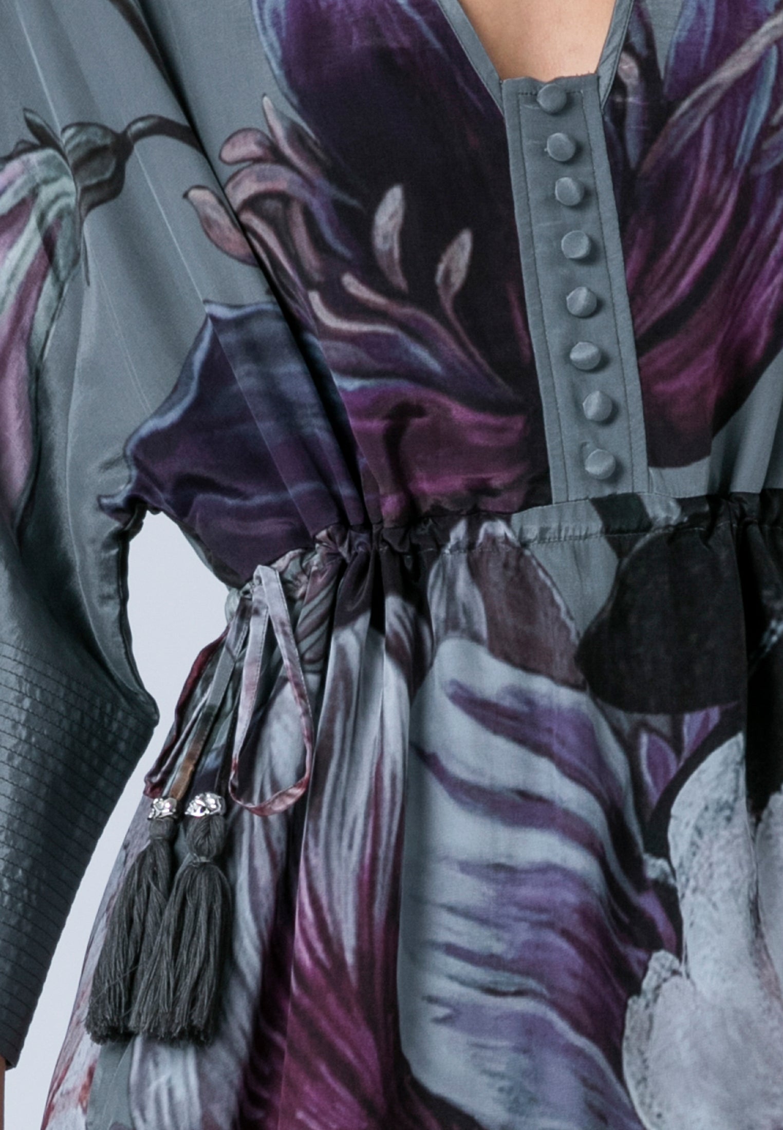 DENISE TUNIC FLORAL TAUPE