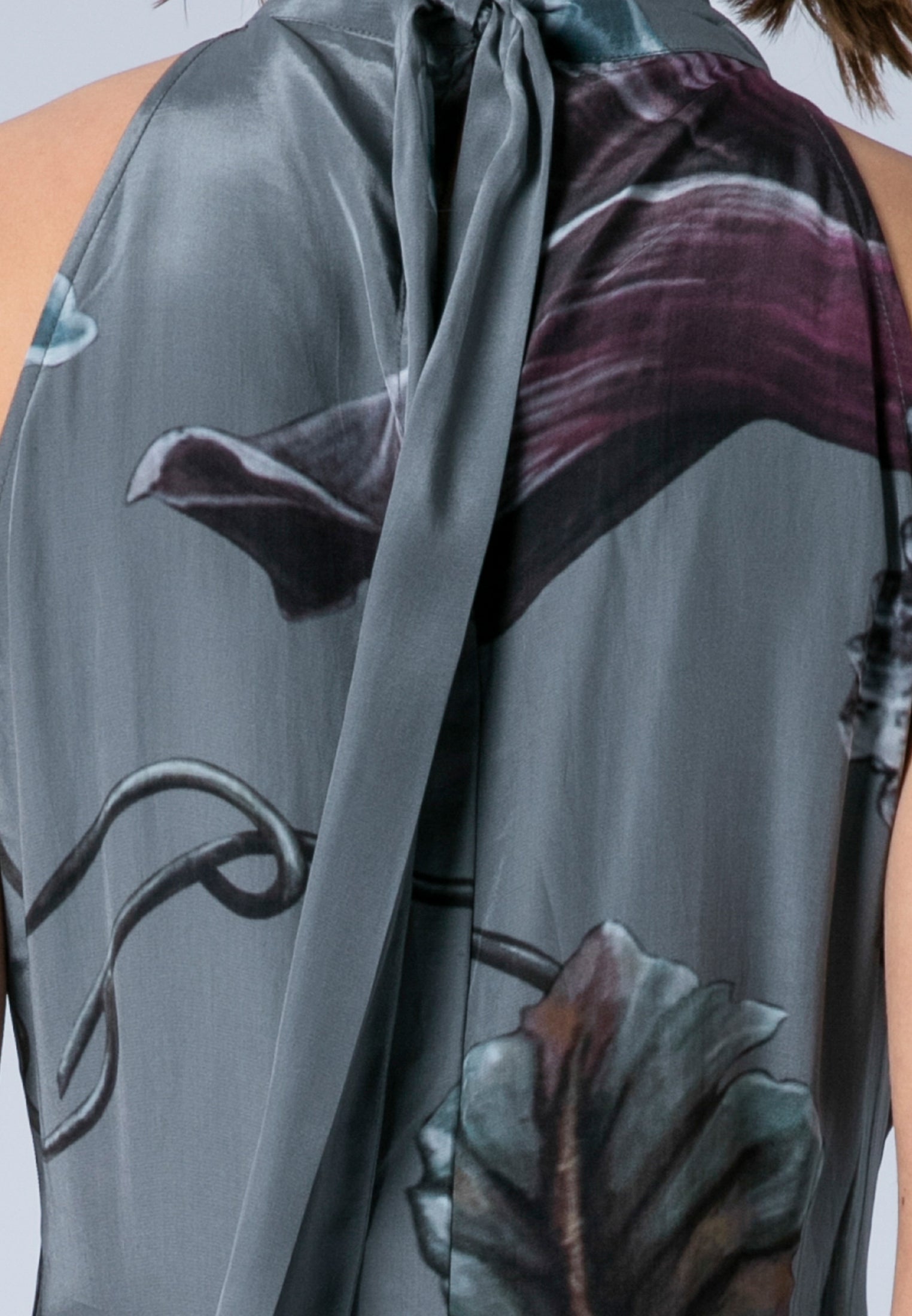 DENISE MAXI DRESS FLORAL TAUPE
