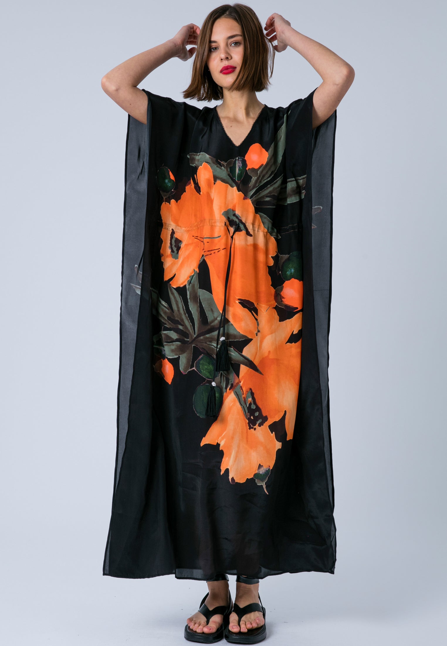 ELINA KAFTAN PRIME ORANGE FLOWER