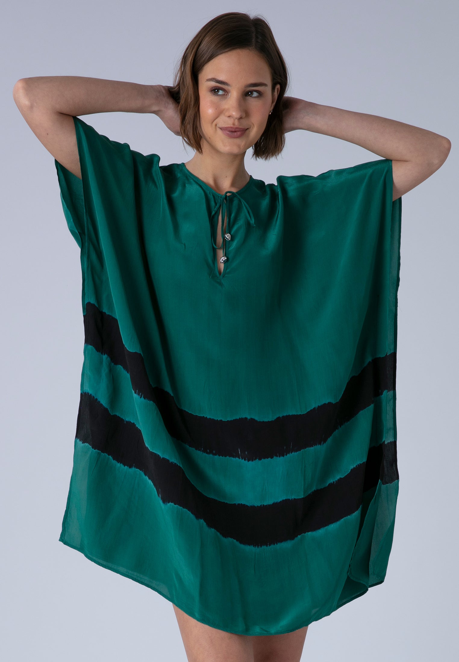 ELLA KAFTAN GREEN & BLACK