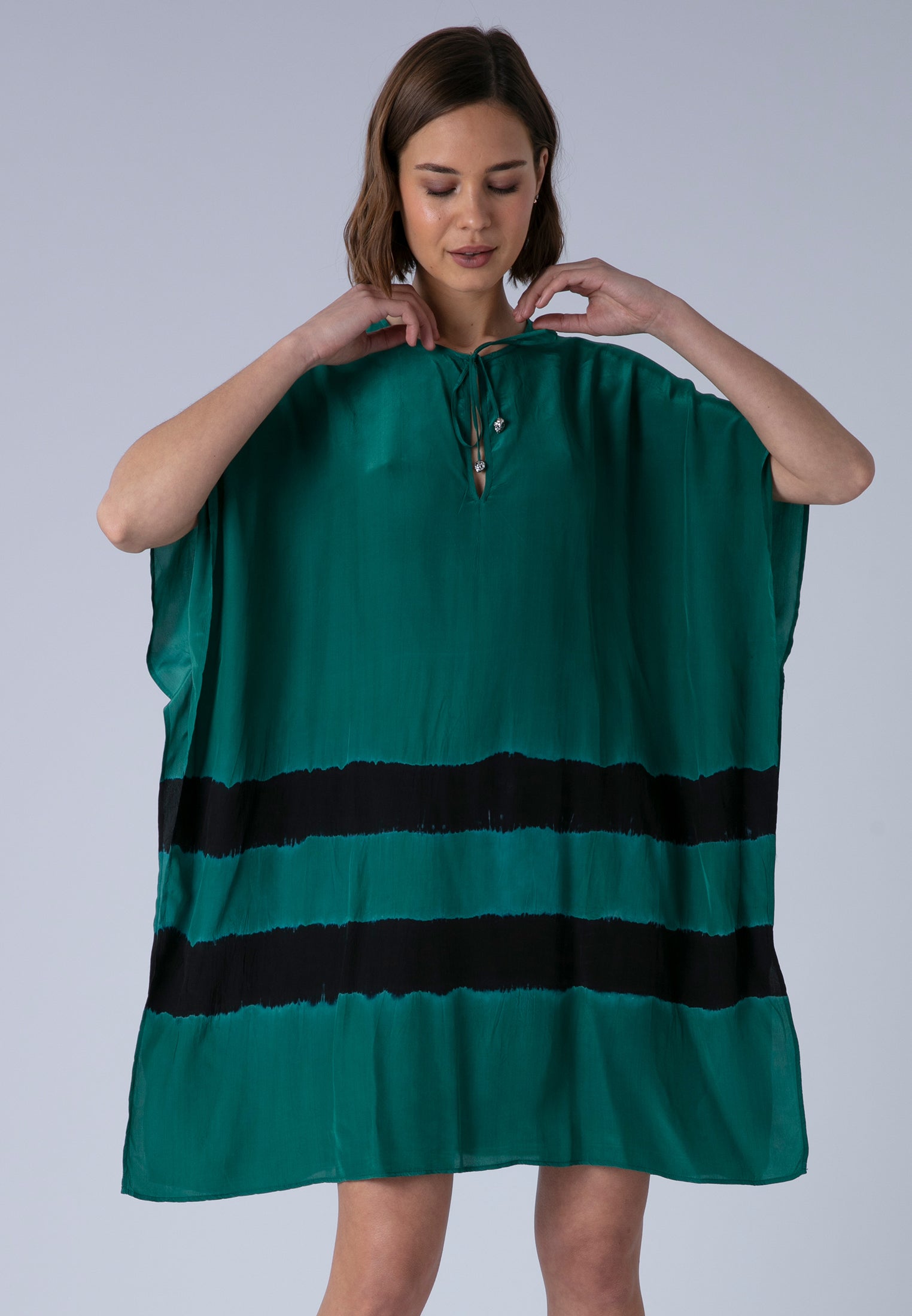 ELLA KAFTAN GREEN & BLACK