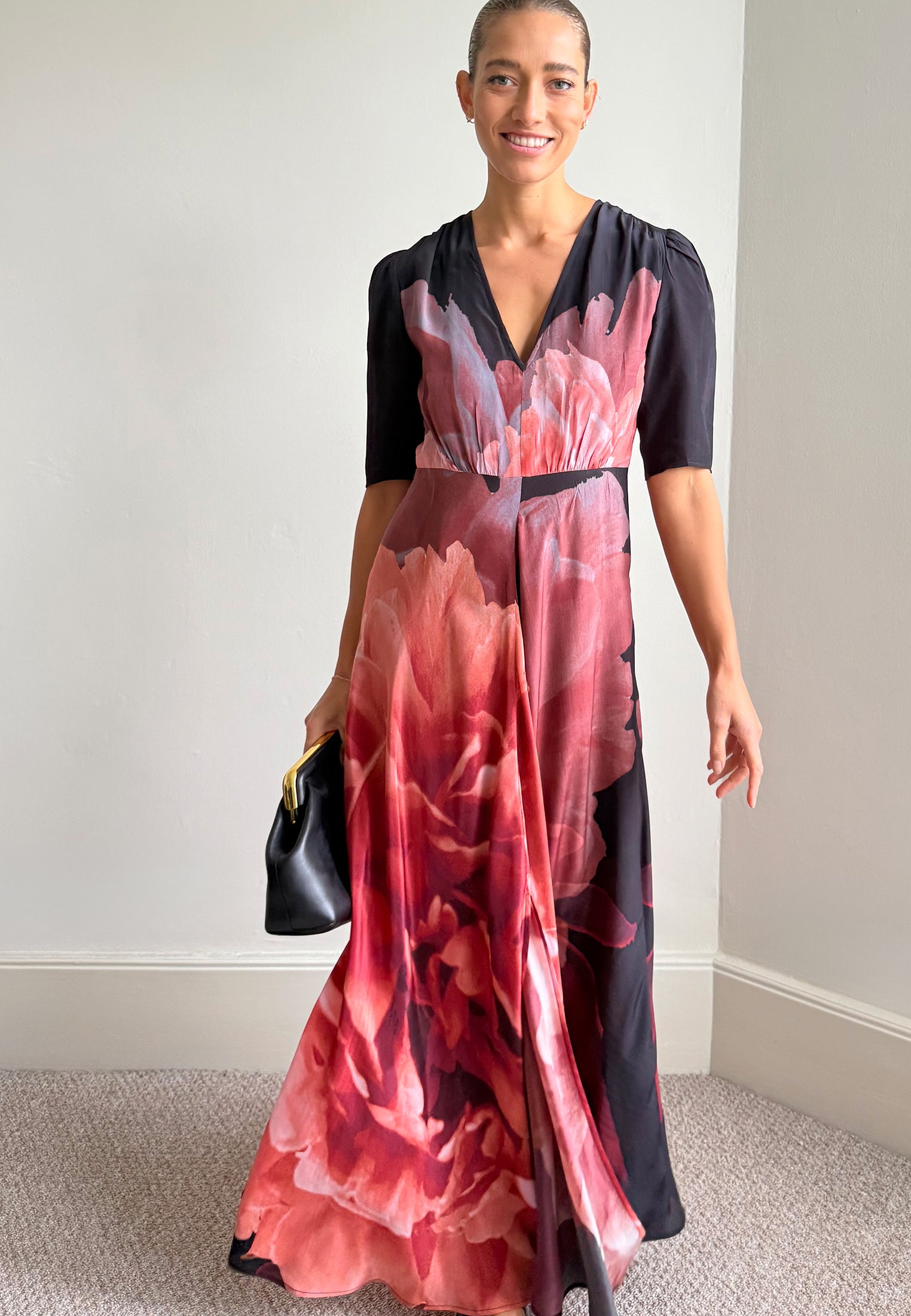 TAYLOR MAXI TEA DRESS PARADISE TERRACOTTA
