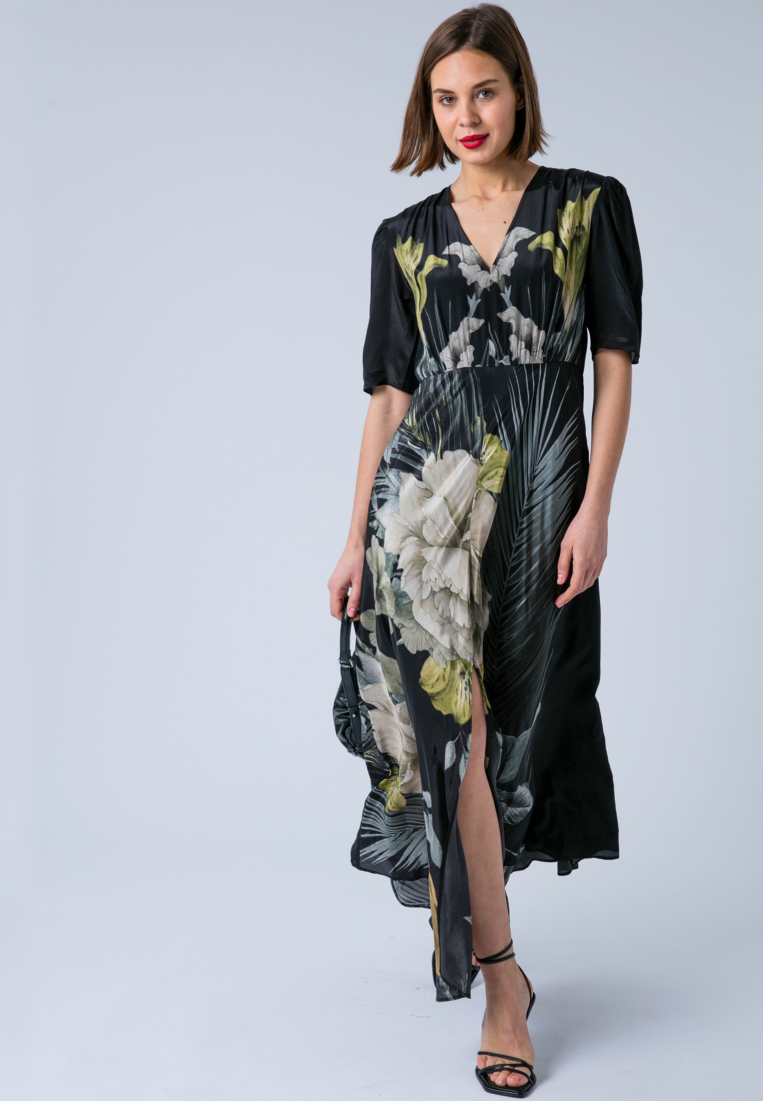 TAYLOR MAXI TEA DRESS CAMELLIA YELLOW