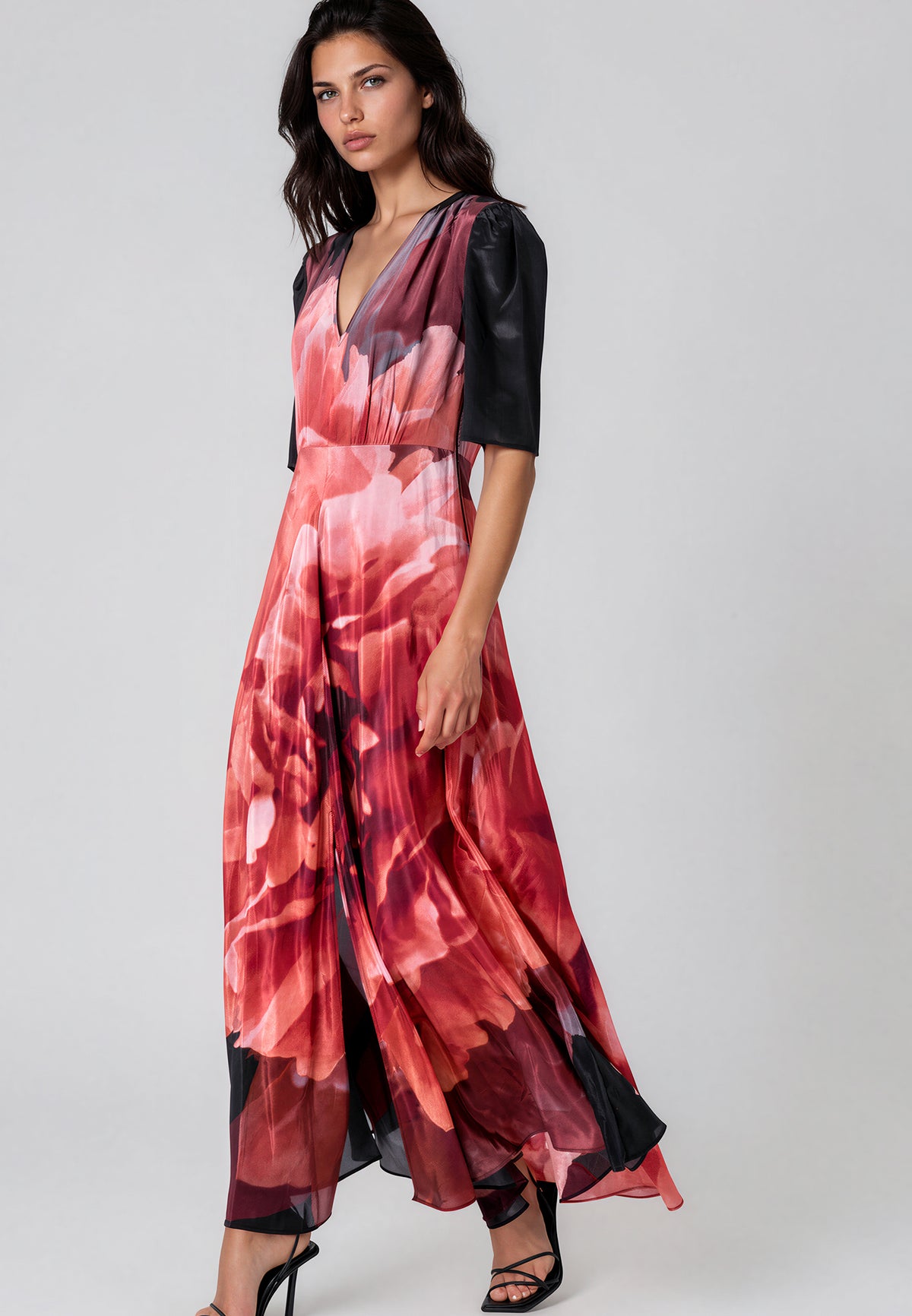 TAYLOR MAXI TEA DRESS PARADISE TERRACOTTA
