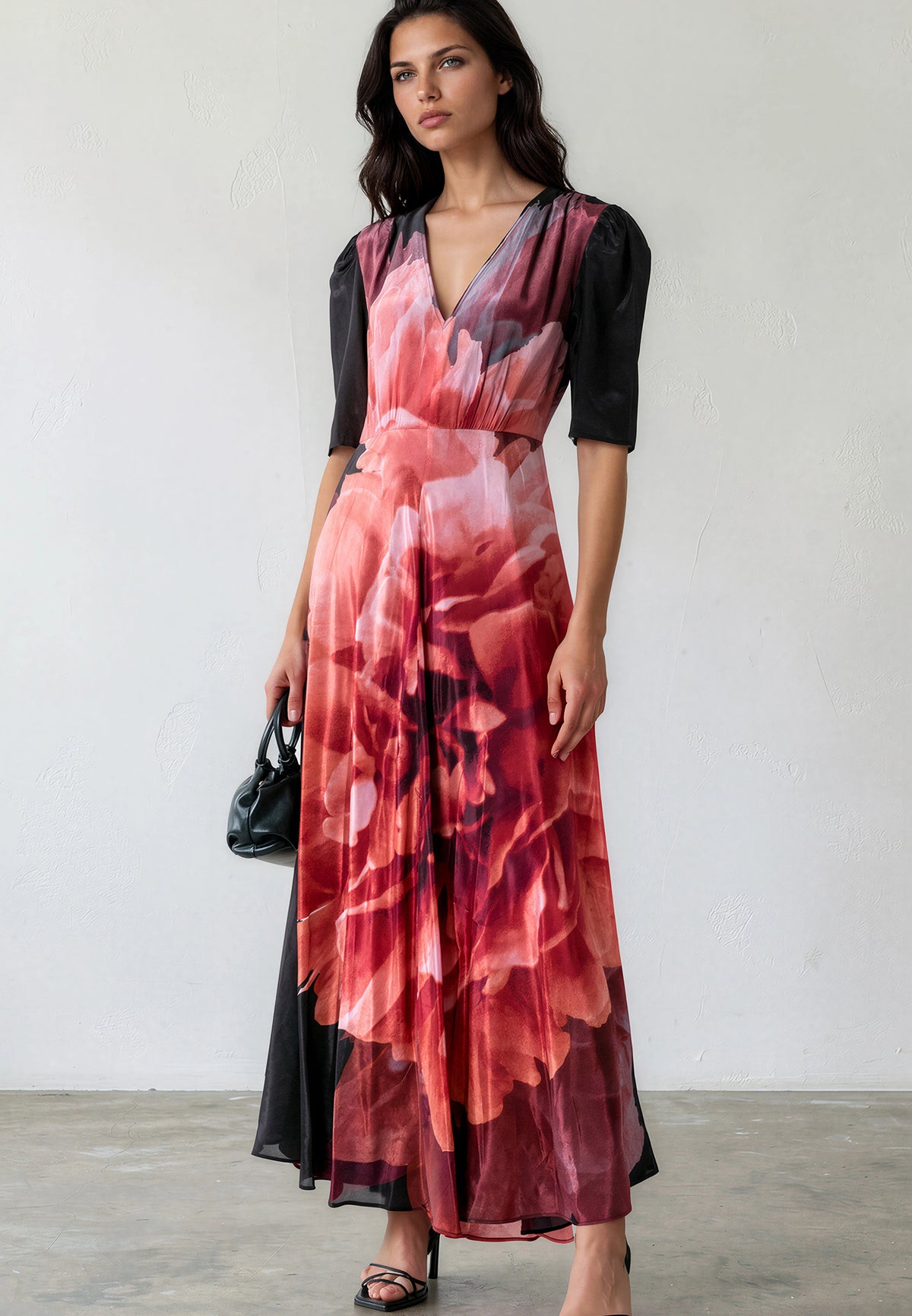 TAYLOR MAXI TEA DRESS PARADISE TERRACOTTA