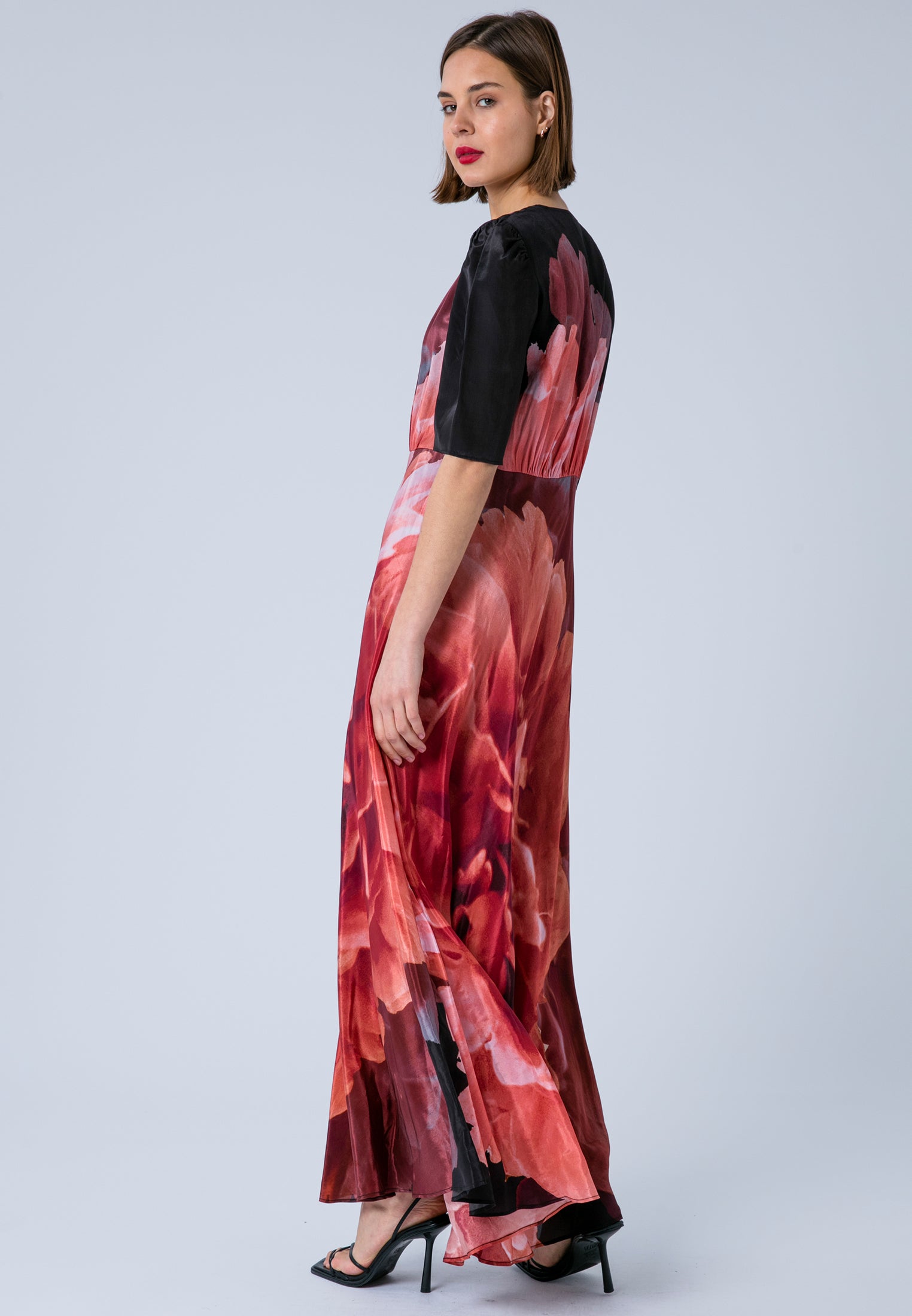 TAYLOR MAXI TEA DRESS PARADISE TERRACOTTA