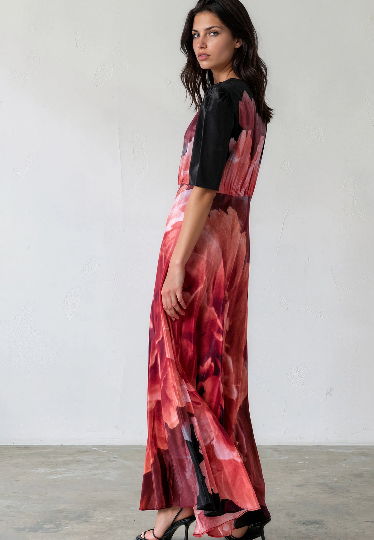 TAYLOR MAXI TEA DRESS PARADISE TERRACOTTA
