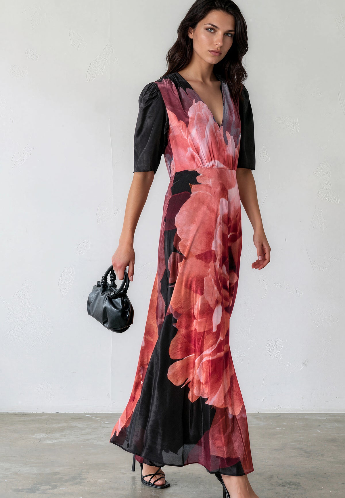 TAYLOR MAXI TEA DRESS PARADISE TERRACOTTA