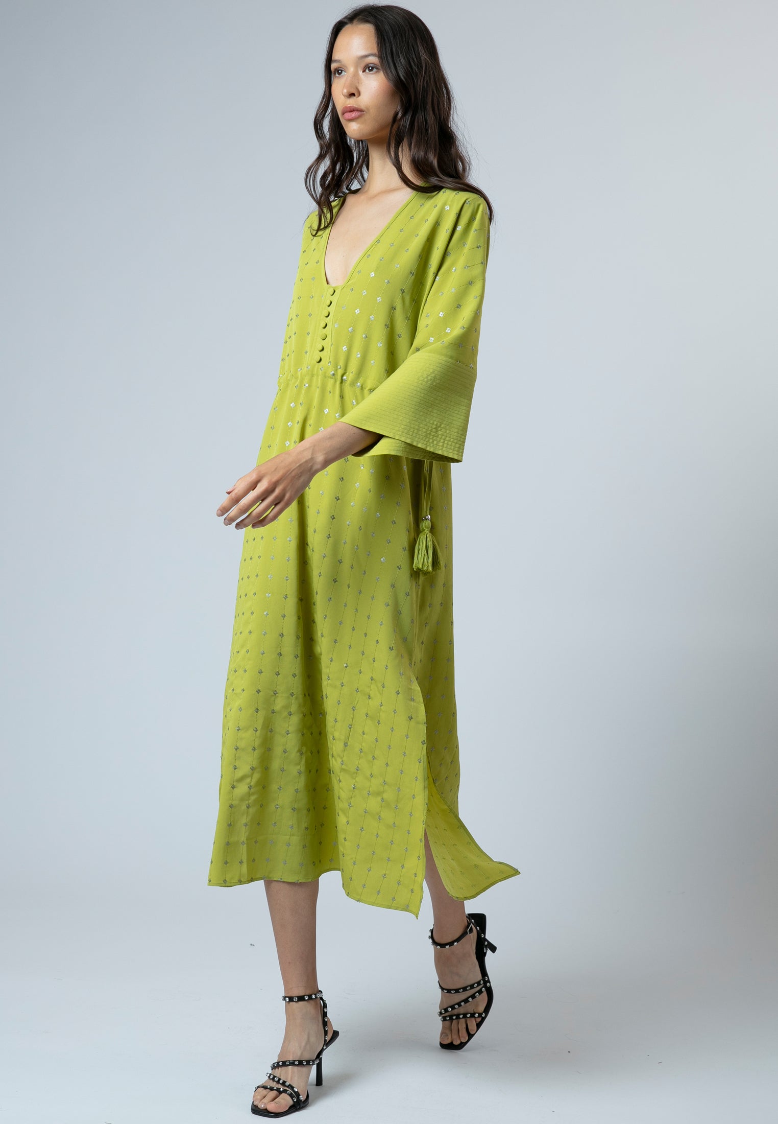 HELENA KAFTAN LIME GREEN