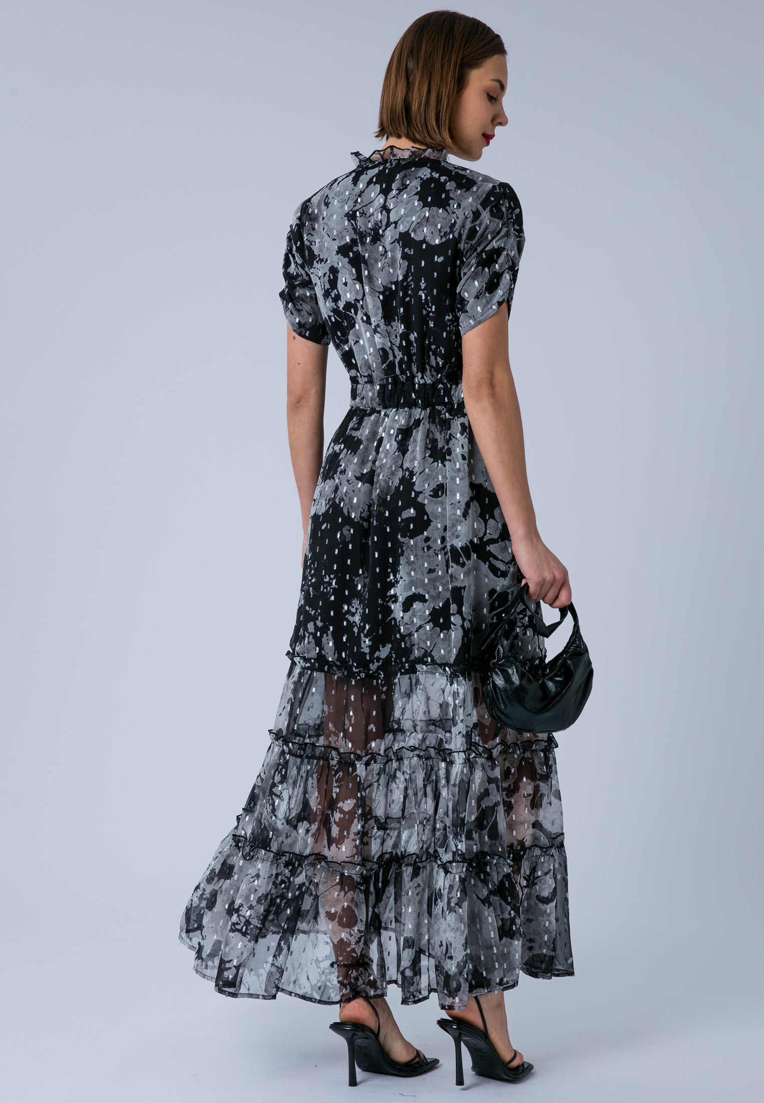 JESSIE MAXI DRESS BLACK & WHITE