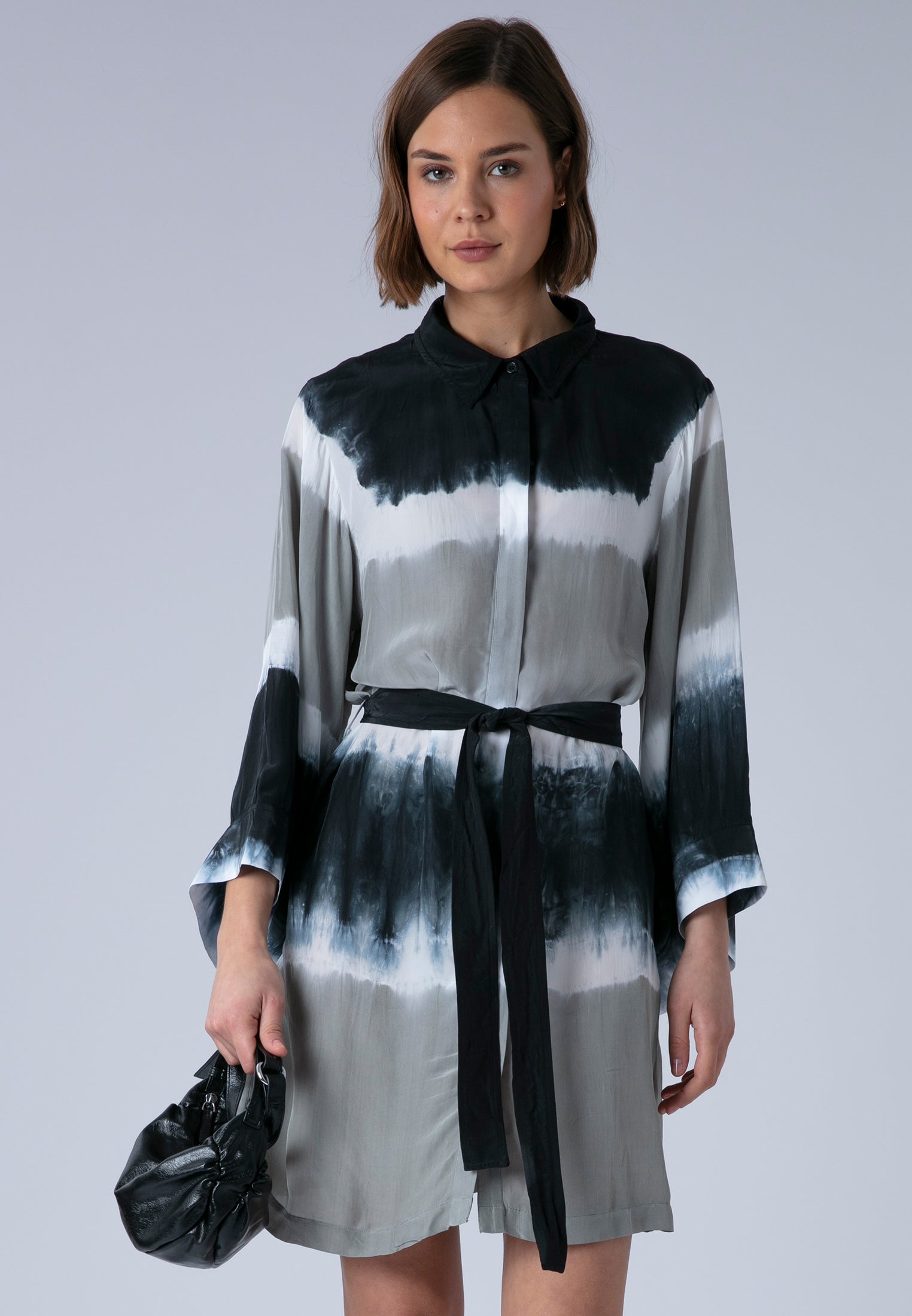 LAUREN TUNIC BLACK & GREY
