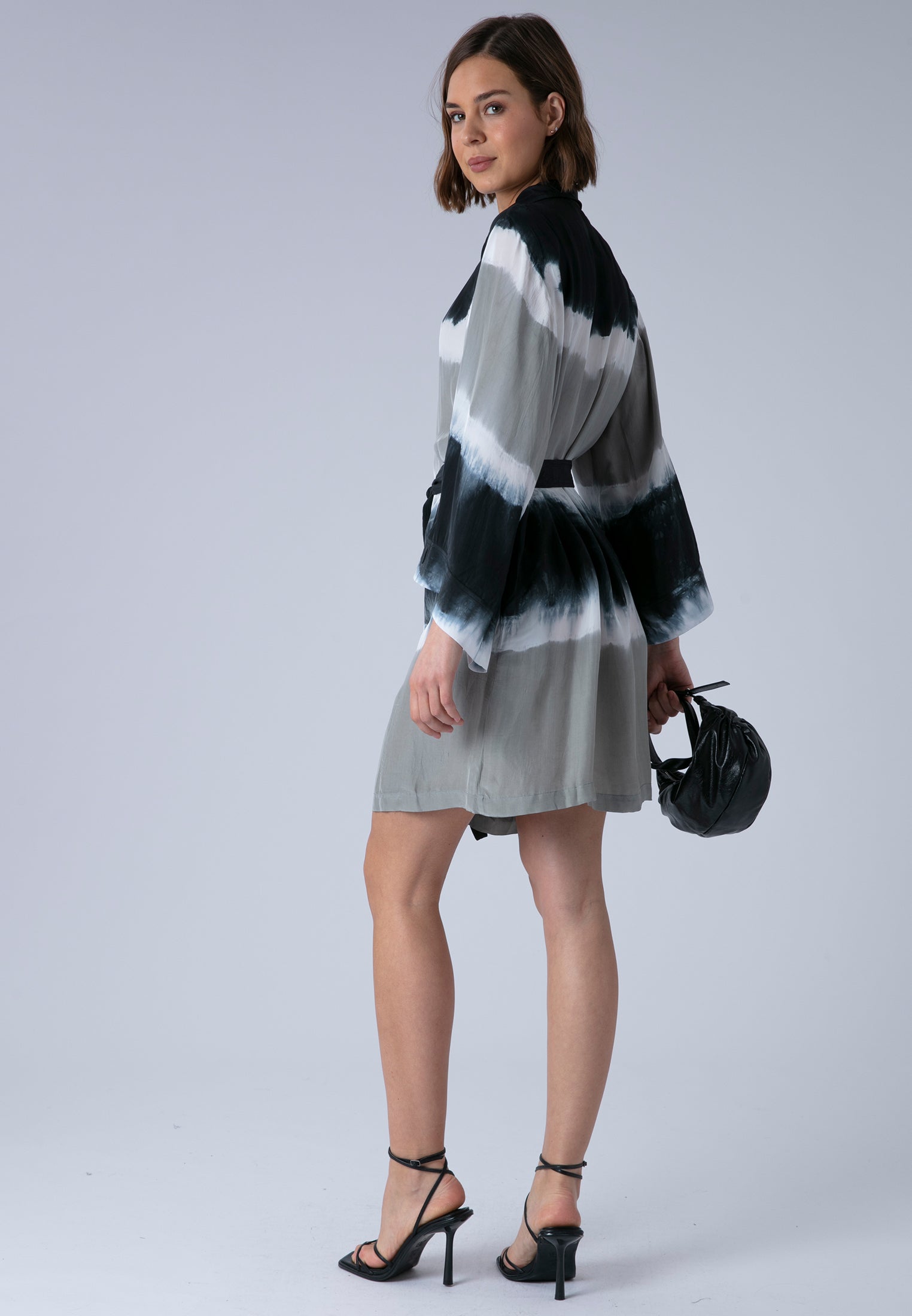 LAUREN TUNIC BLACK & GREY