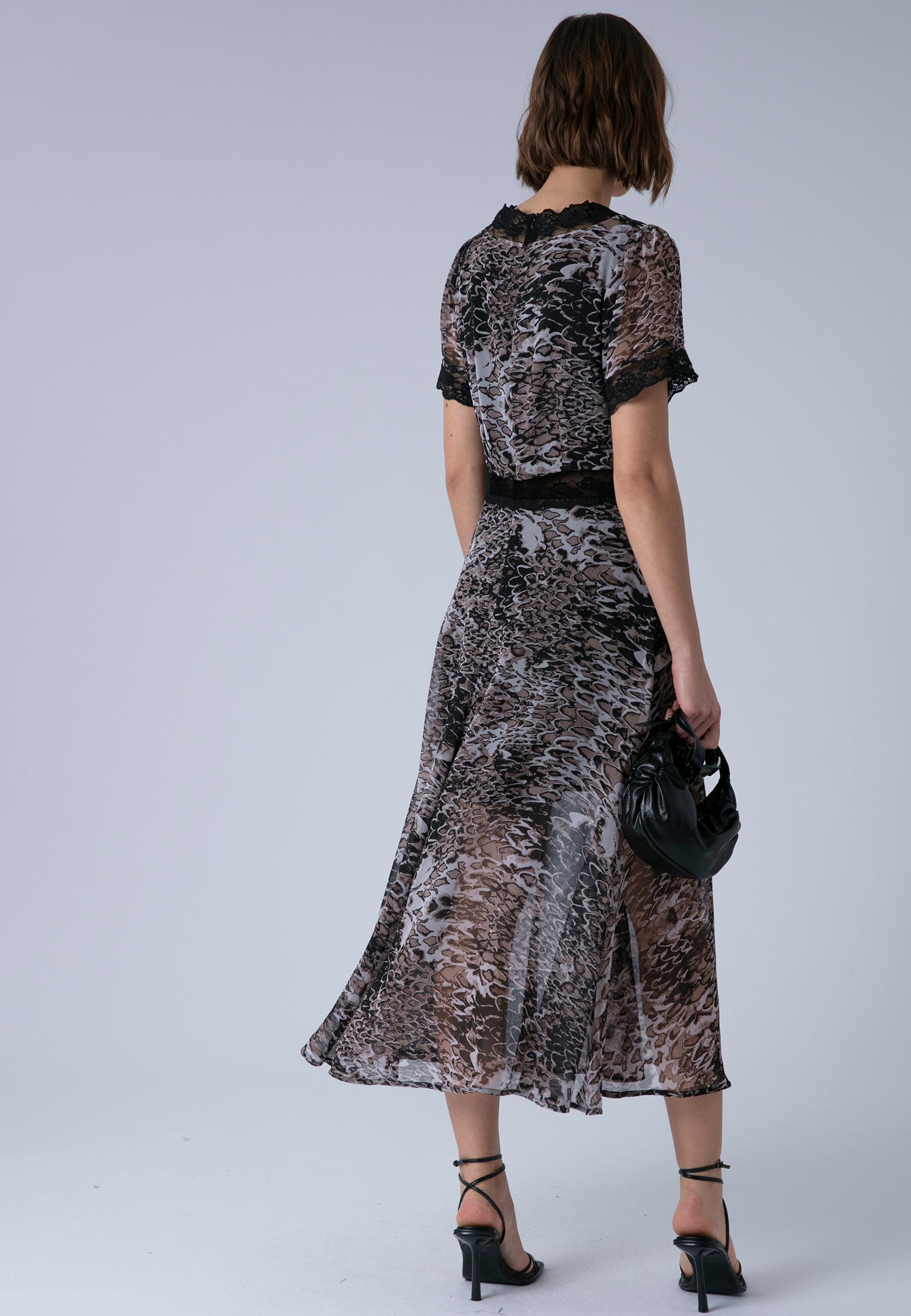 MILLIE MAXI DRESS ADDER BROWN