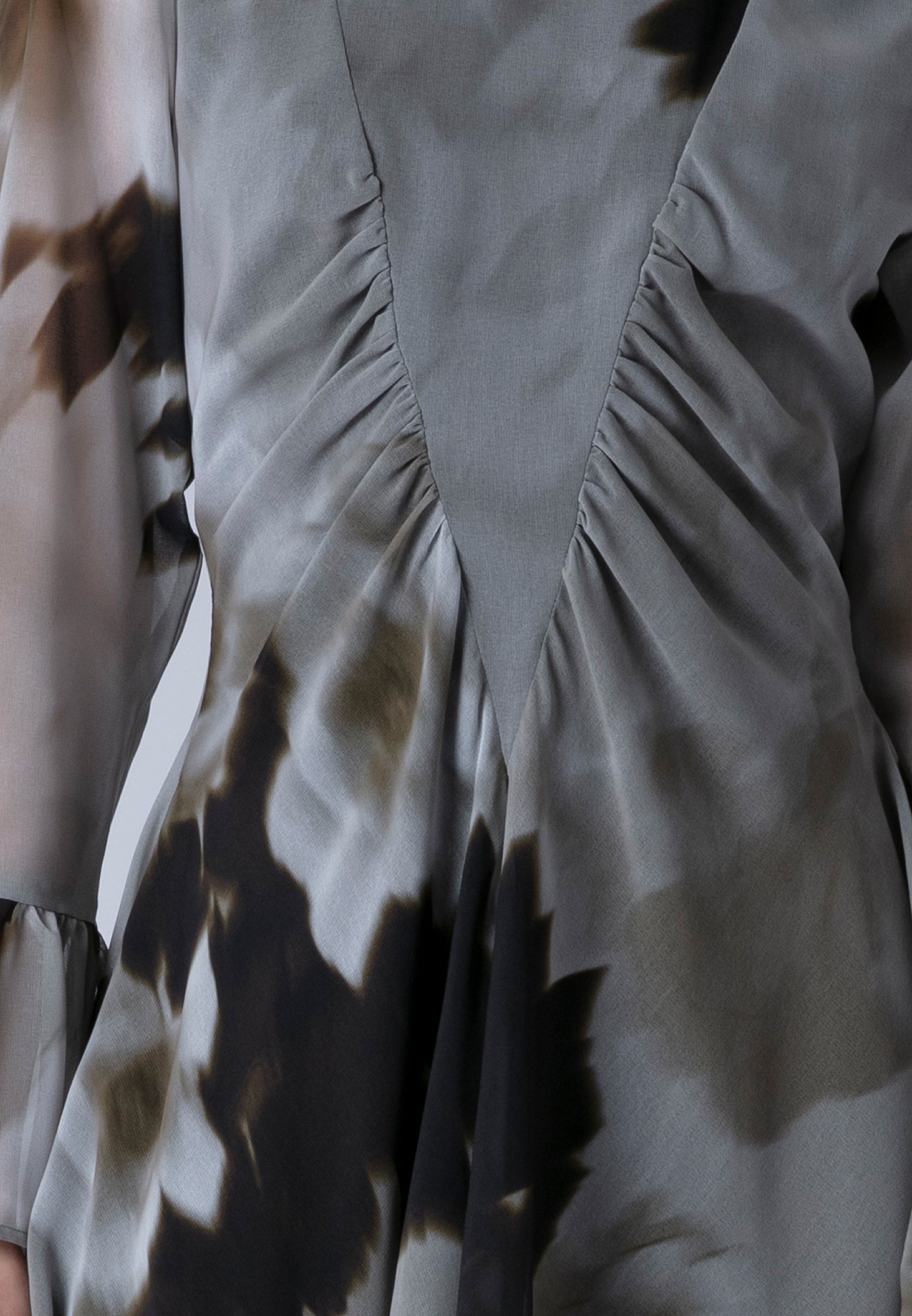 CORINNE SHORT DRESS BLUR SEPIA