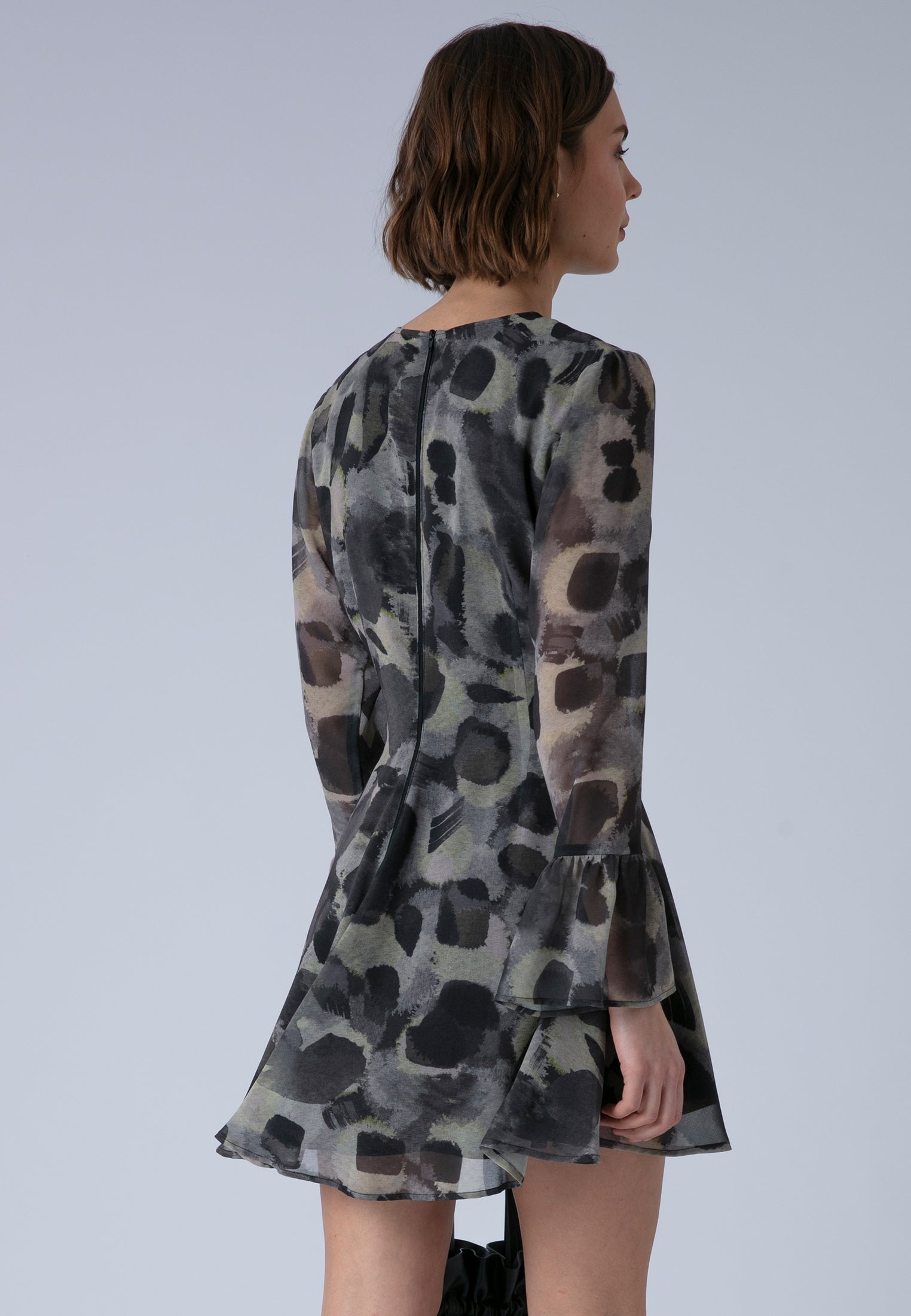 CORINNE SHORT DRESS TERRAZZO YELLOW