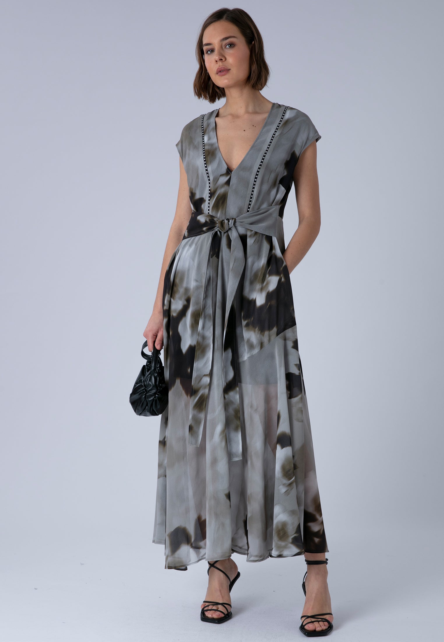 LILIAN MAXI DRESS BLUR SEPIA