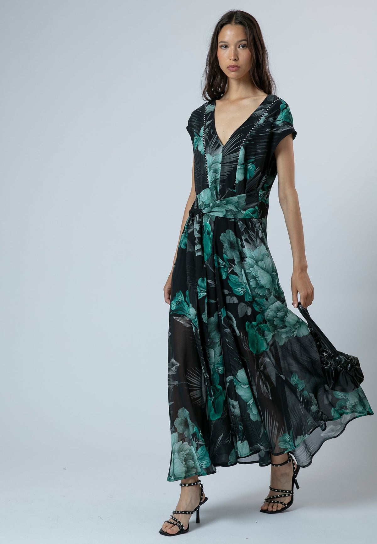 LILIAN MAXI DRESS CAMELLIA GREEN