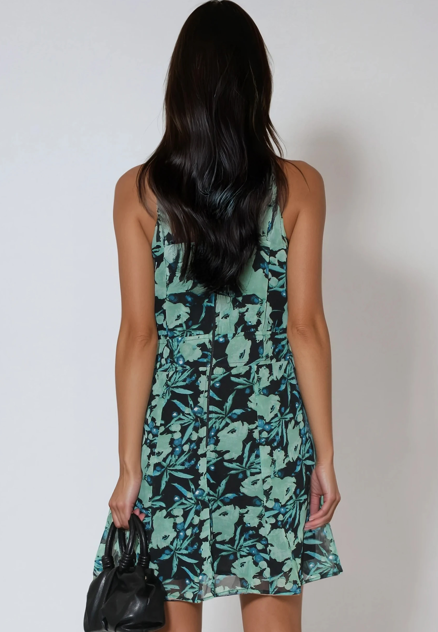 NOIR MINI DRESS PRIME GREEN