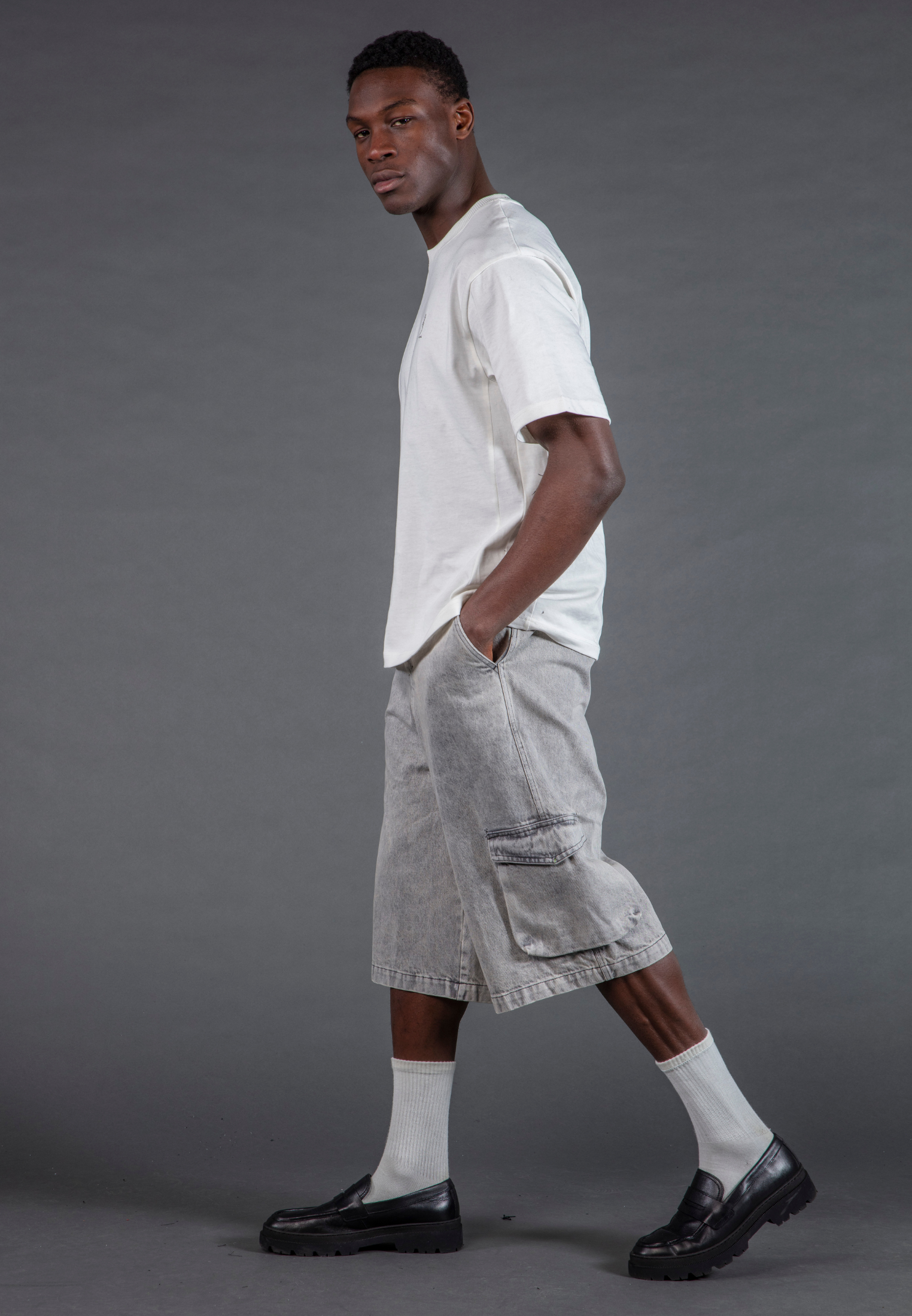CARGO JORT QUANTUM WASHED CHARCOAL