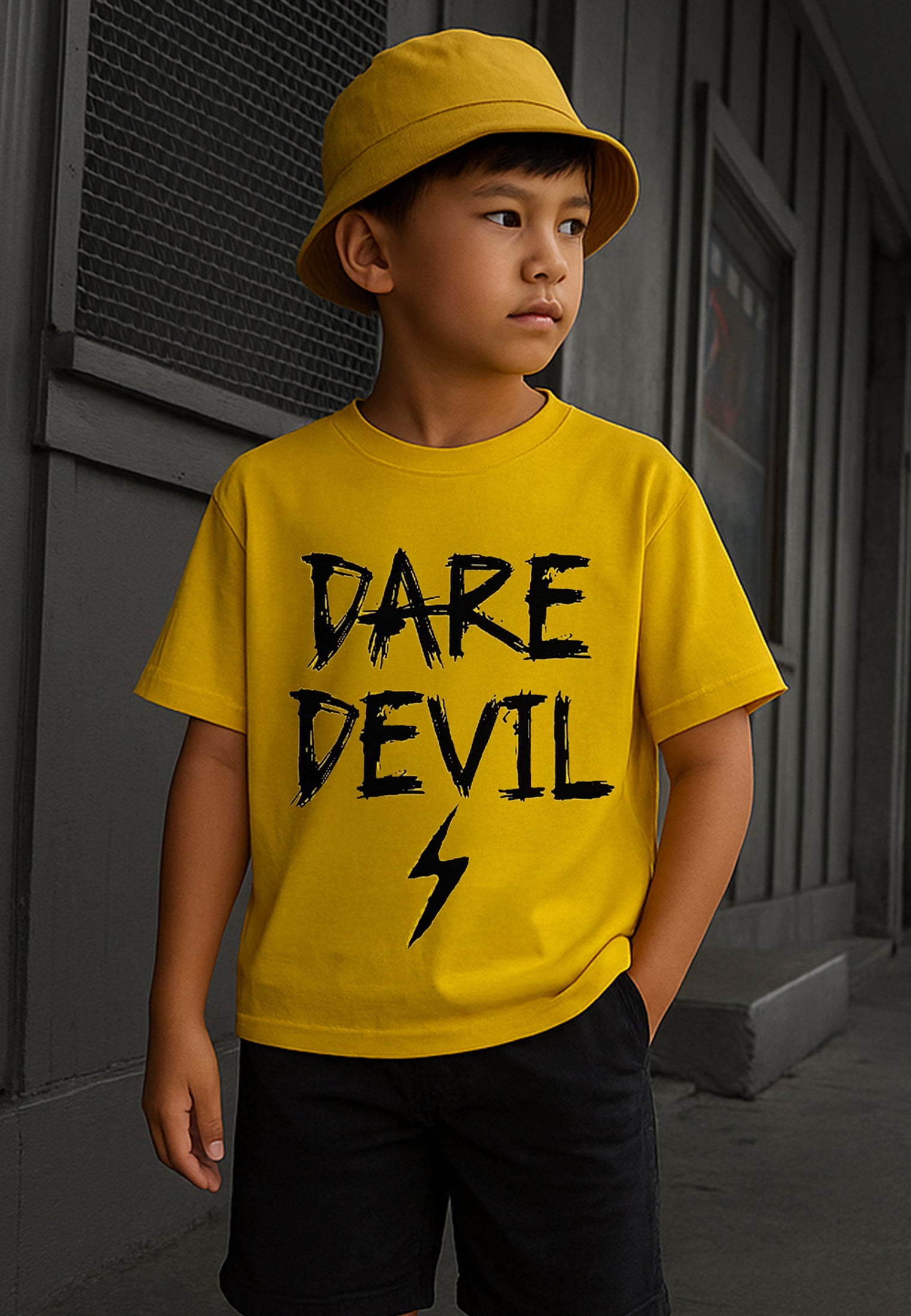 DARE DEVIL BOYS T-SHIRT YELLOW